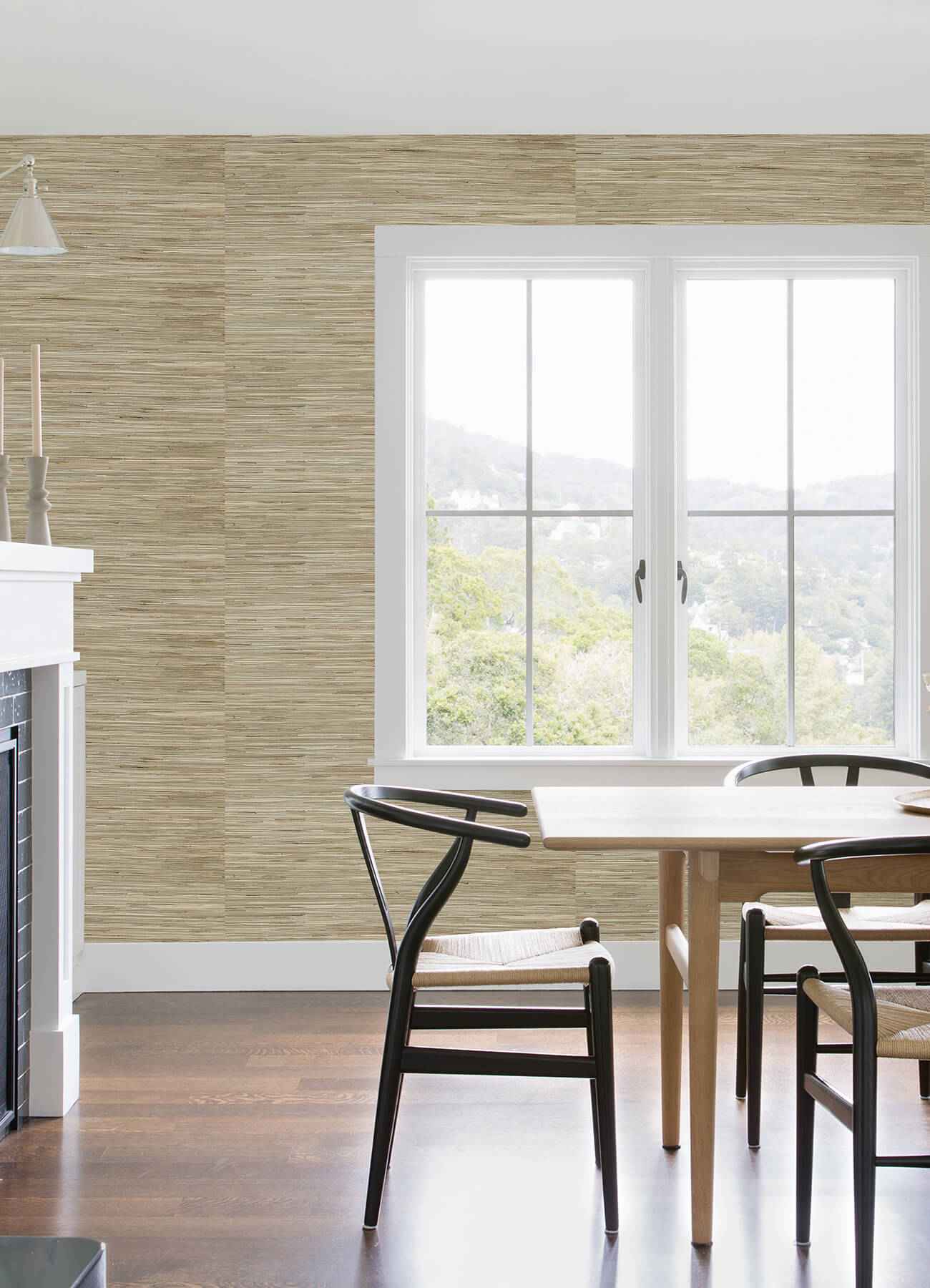 Sogen Neutral Knotted Grasscloth Wallpaper - York Wallcoverings - 2923-65621 - York Wallcoverings Wallpaper