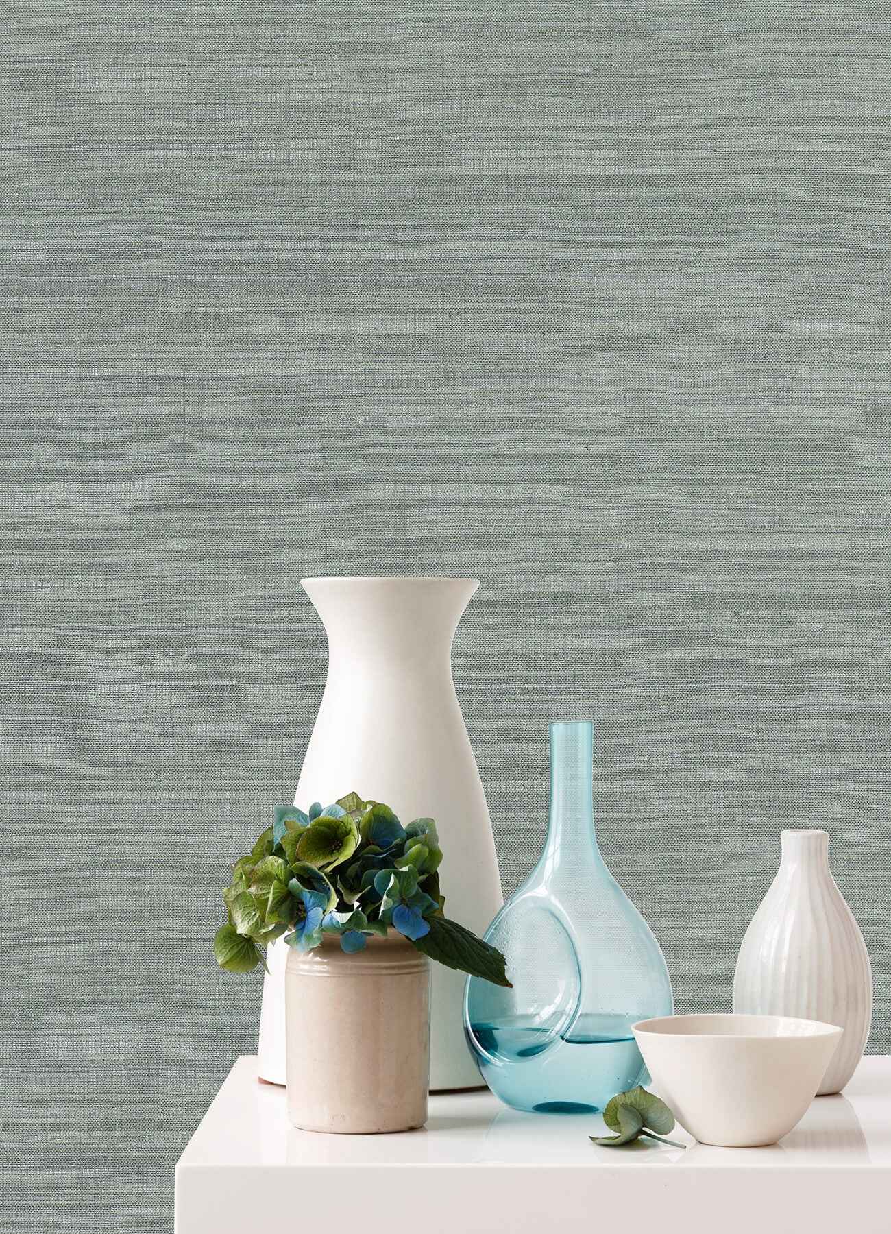 Zhejiang Aquamarine Sisal rasscloth Wallpaper - York Wallcoverings - 2923-80014 - York Wallcoverings Wallpaper