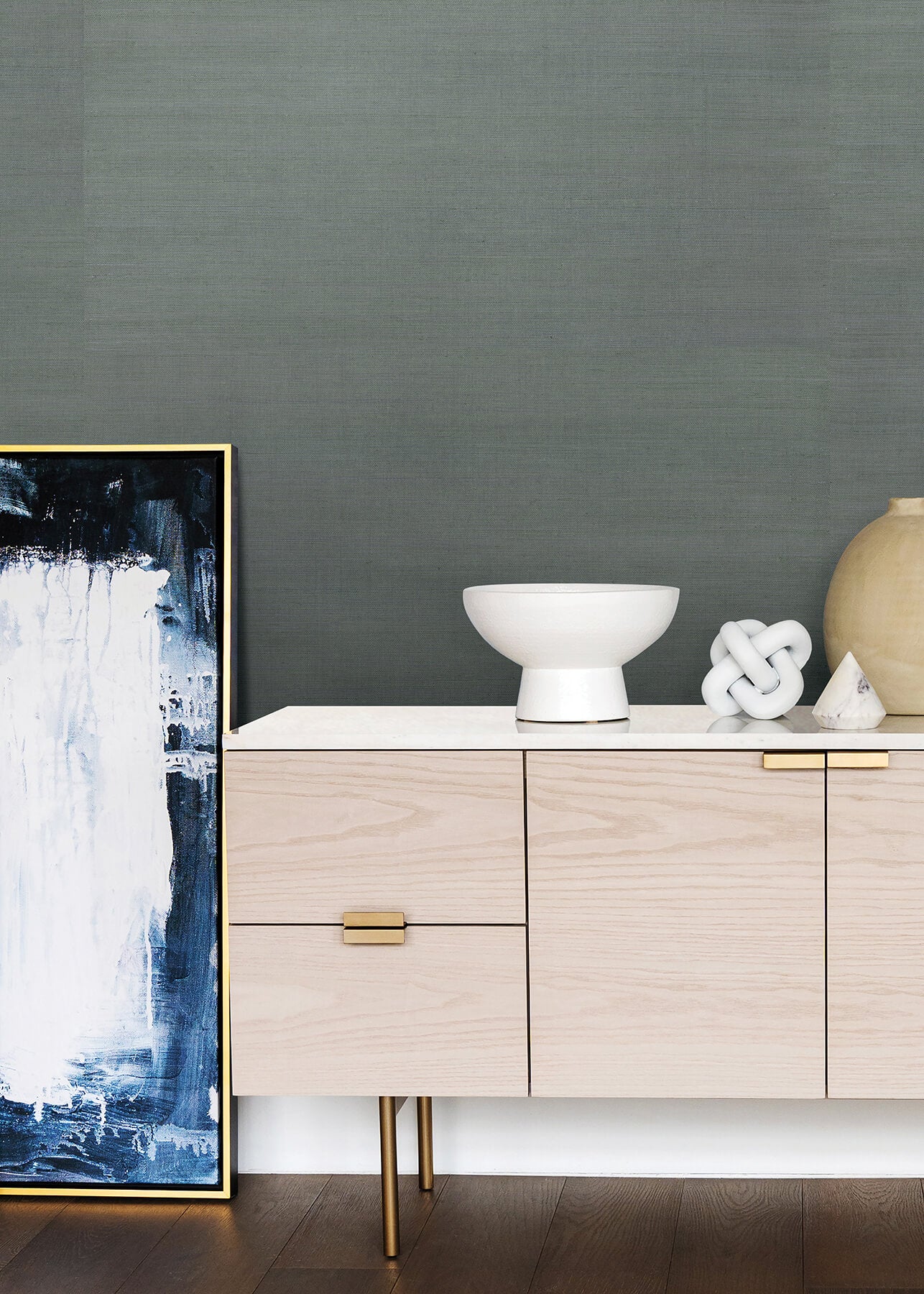zhejiang-aquamarine-sisal-rasscloth-wallpaper-york-wallcoverings-2923-80014 - York Wallpaper Wallpaper