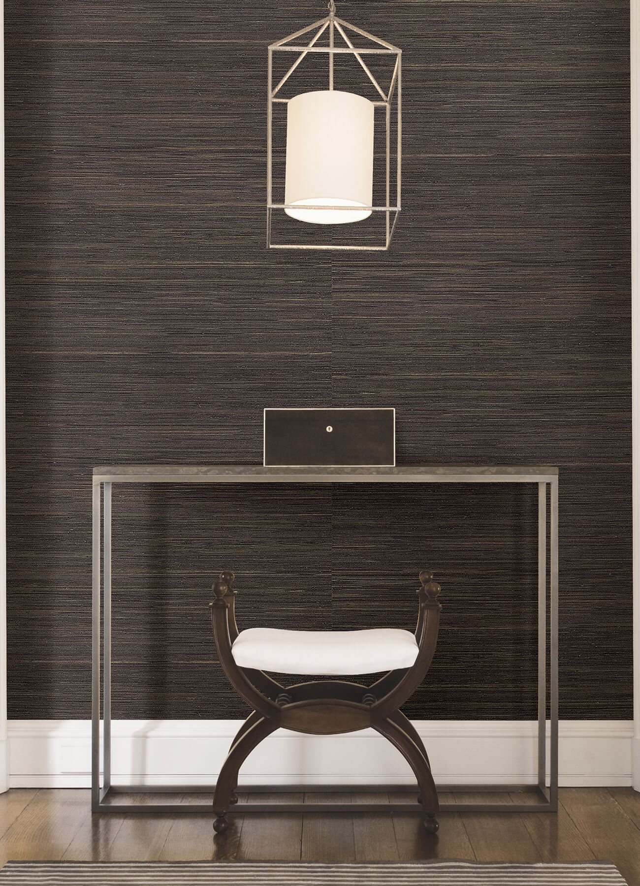 shandong-chocolate-grasscloth-wallpaper-york-wallcoverings-2923-80071 - York Wallcoverings Wallpaper