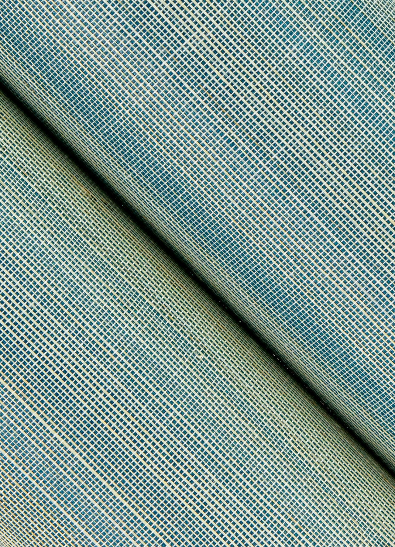 mai-turquoise-grasscloth-wallpaper-york-wallcoverings-2923-86101 - York Wallcoverings Wallpaper