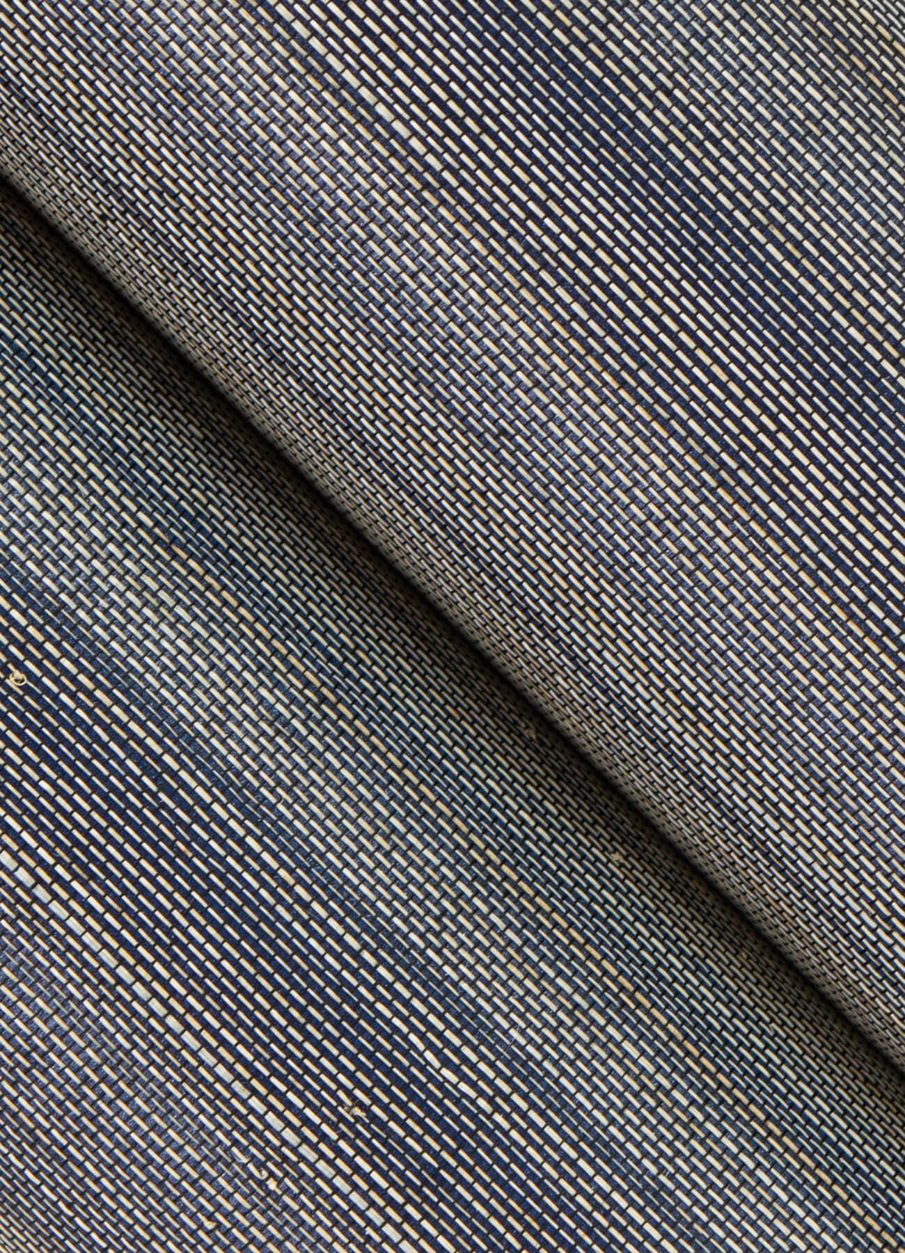 mai-indigo-grasscloth-wallpaper-york-wallcoverings-2923-86104 - York Wallcoverings Wallpaper