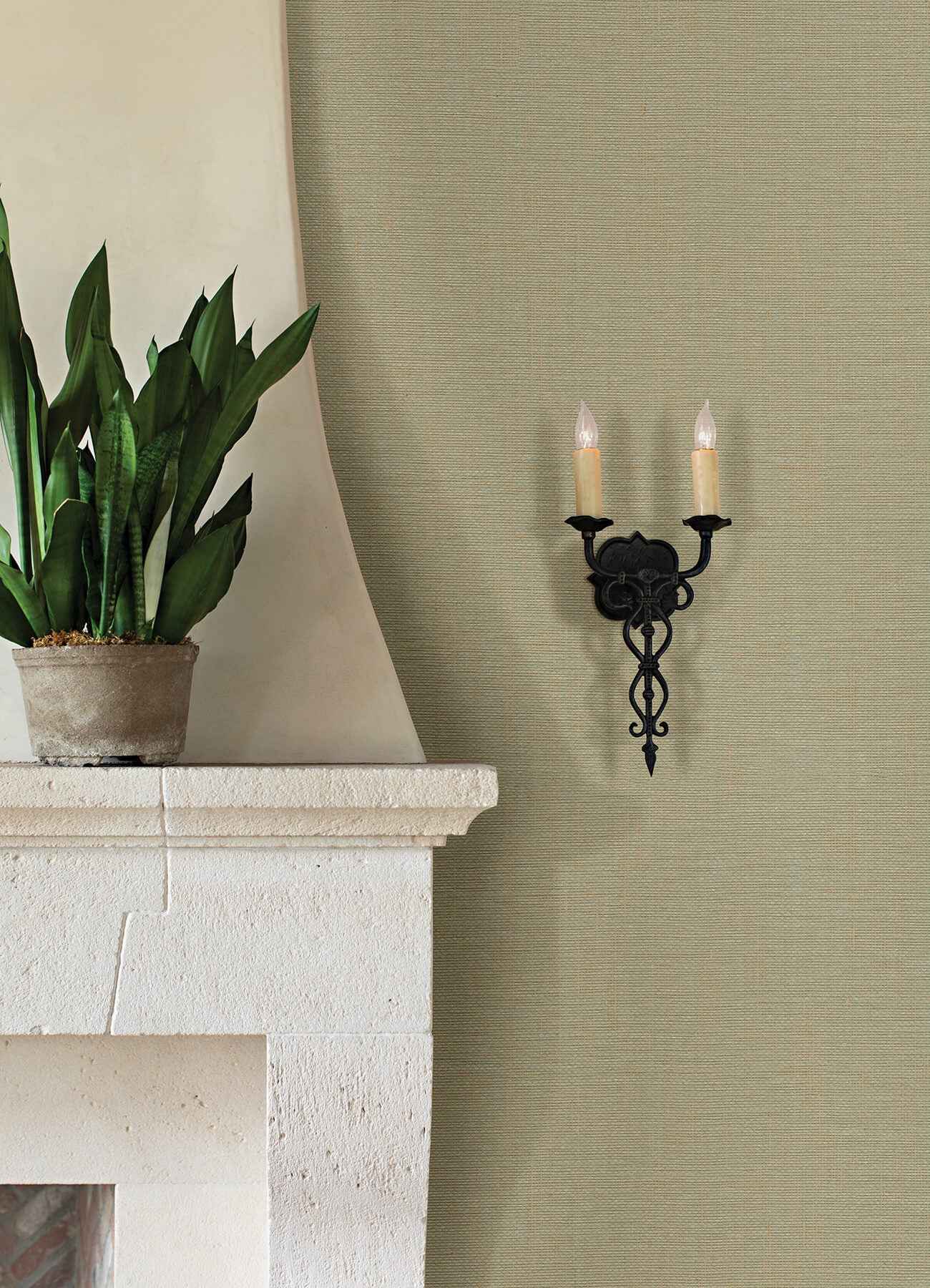 Yanyu Sage Paper Weave Wallpaper - York Wallcoverings - 2923-86143 - York Wallcoverings Wallpaper
