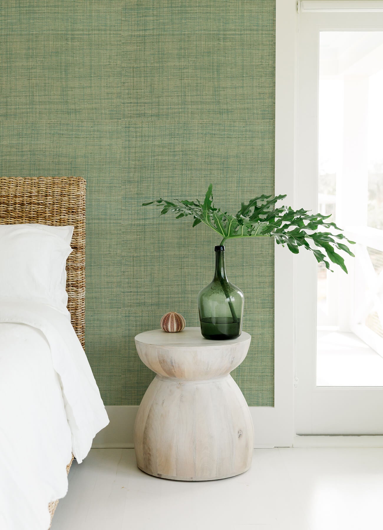 cheng-jade-woven-grasscloth-wallpaper-york-wallcoverings-2923-88016 - York Wallcoverings Wallpaper
