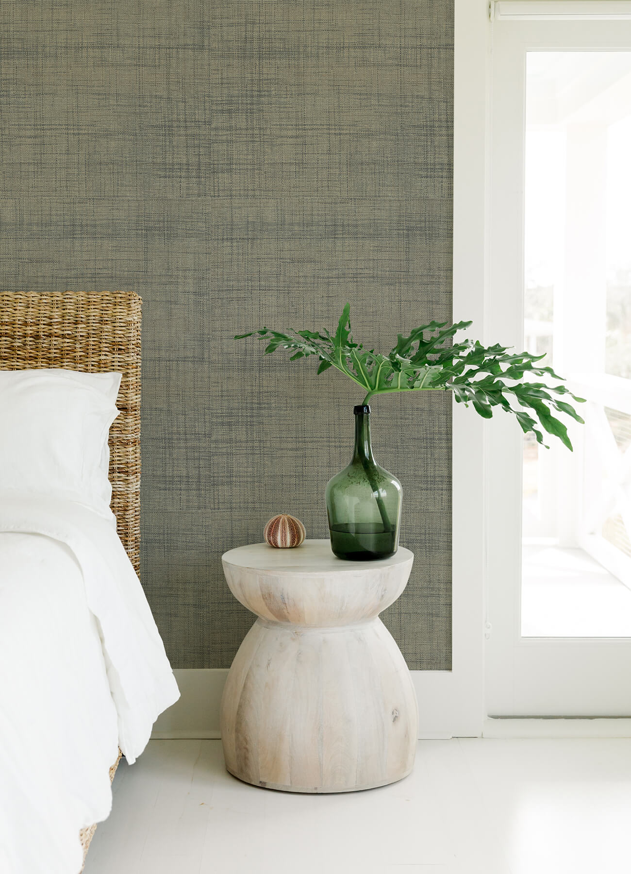 cheng-light-grey-woven-grasscloth-wallpaper-york-wallcoverings-2923-88017 - York Wallcoverings Wallpaper