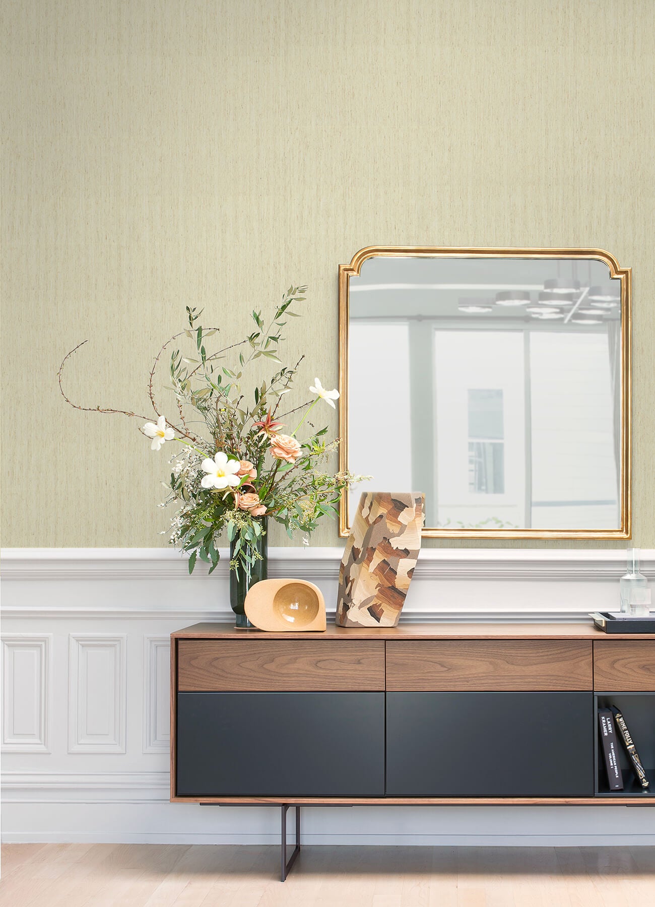 liqin-white-string-wallpaper-york-wallcoverings-2923-88029 - York Wallcoverings Wallpaper