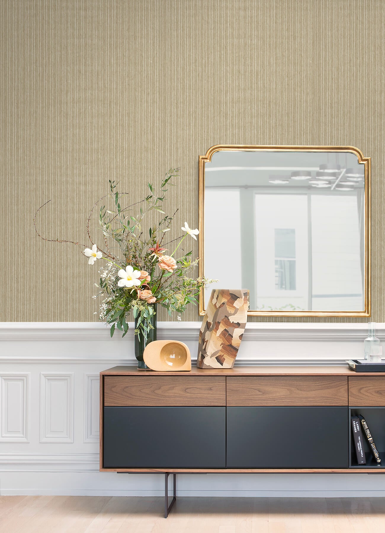 liqin-light-brown-string-wallpaper-york-wallcoverings-2923-88031 - York Wallcoverings Wallpaper