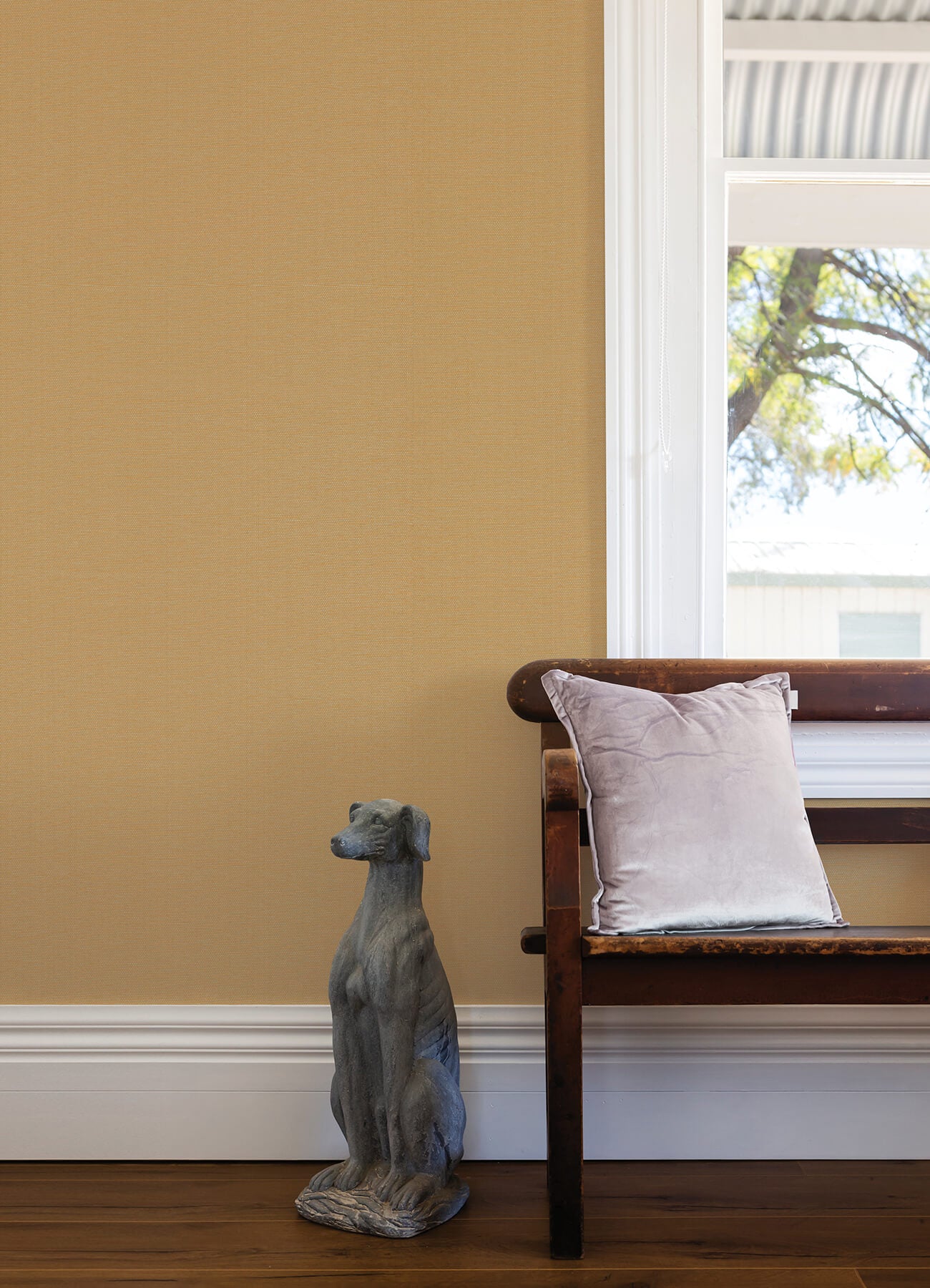 qiaohui-apricot-petite-weave-wallpaper-york-wallcoverings-2923-88059 - York Wallcoverings Wallpaper