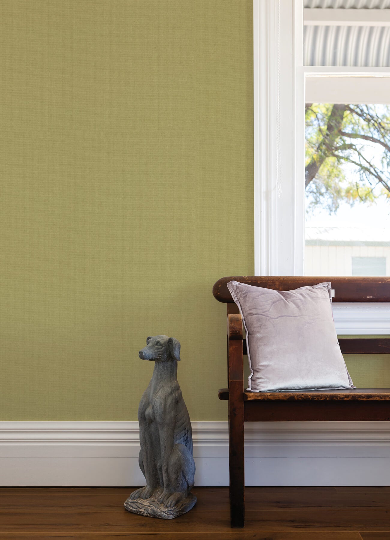 qiaohui-green-petite-weave-wallpaper-york-wallcoverings-2923-88060 - York Wallcoverings Wallpaper