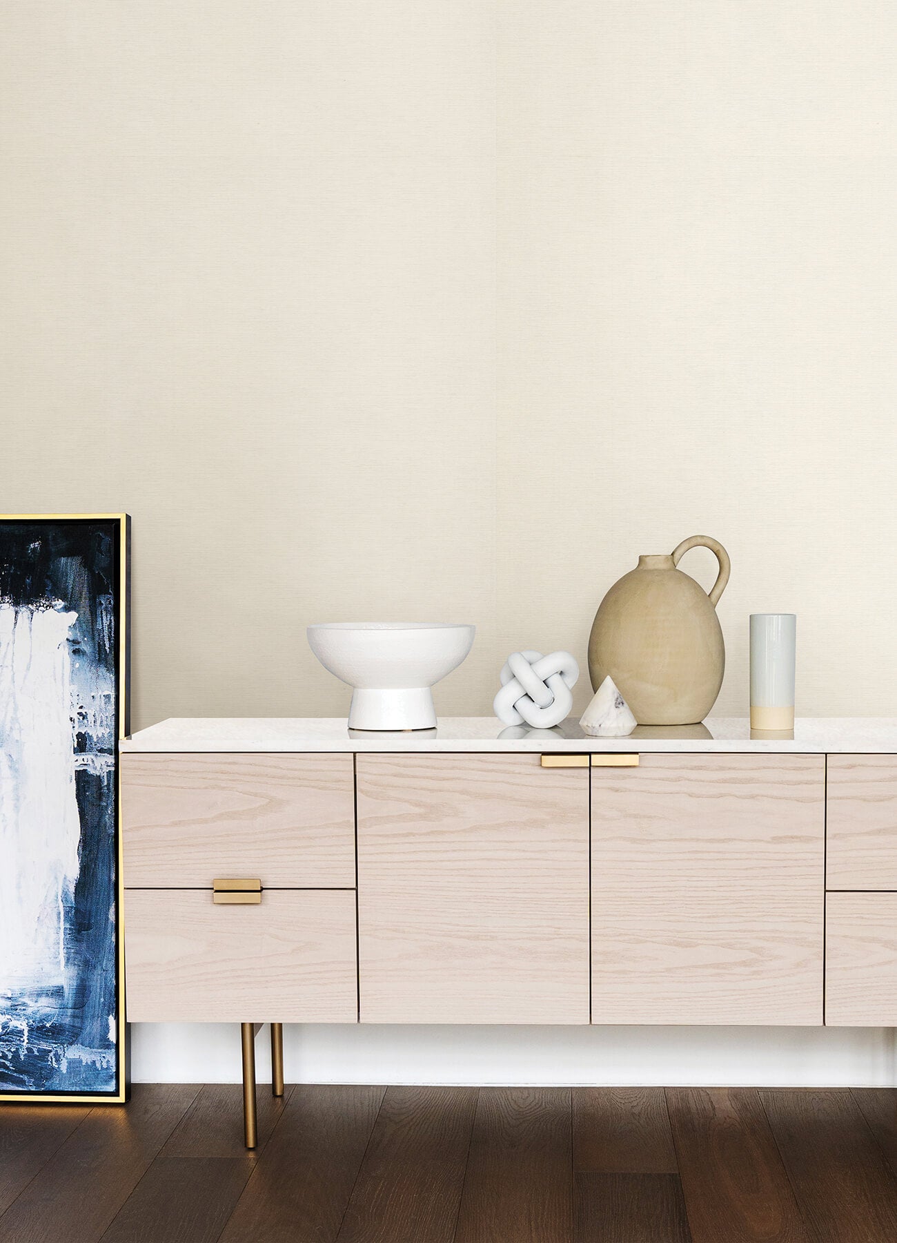 hien-white-grasscloth-wallpaper-york-wallcoverings-2923-88062 - York Wallcoverings Wallpaper