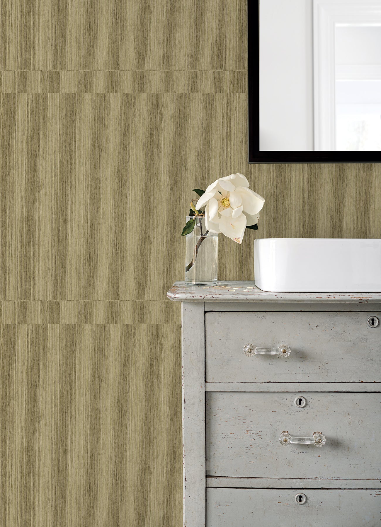 meihui-sage-paper-weave-wallpaper-york-wallcoverings-2923-88063 - York Wallcoverings Wallpaper