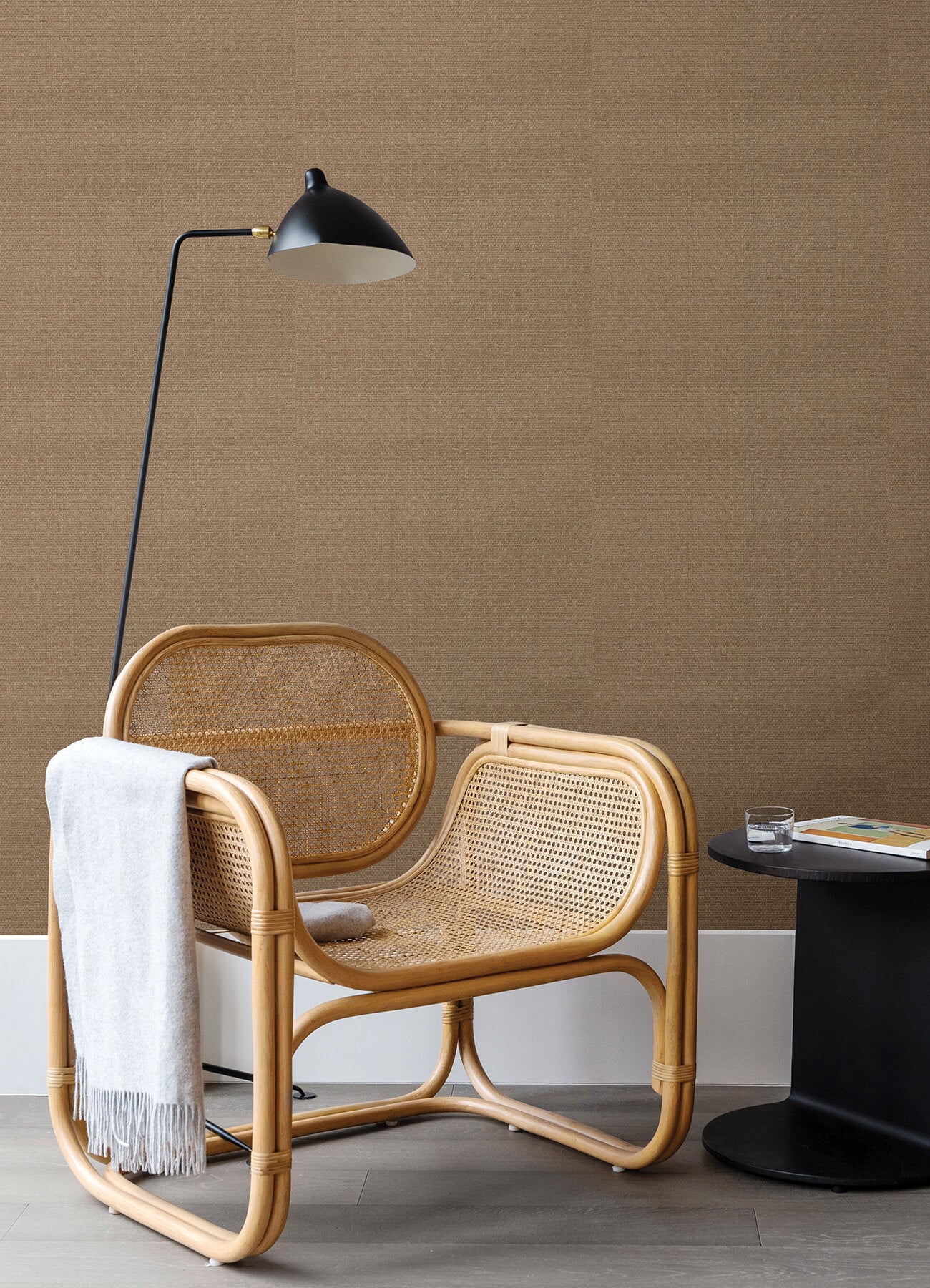 huiqing-brown-geometric-weave-wallpaper-york-wallcoverings-2923-88067 - York Wallcoverings Wallpaper