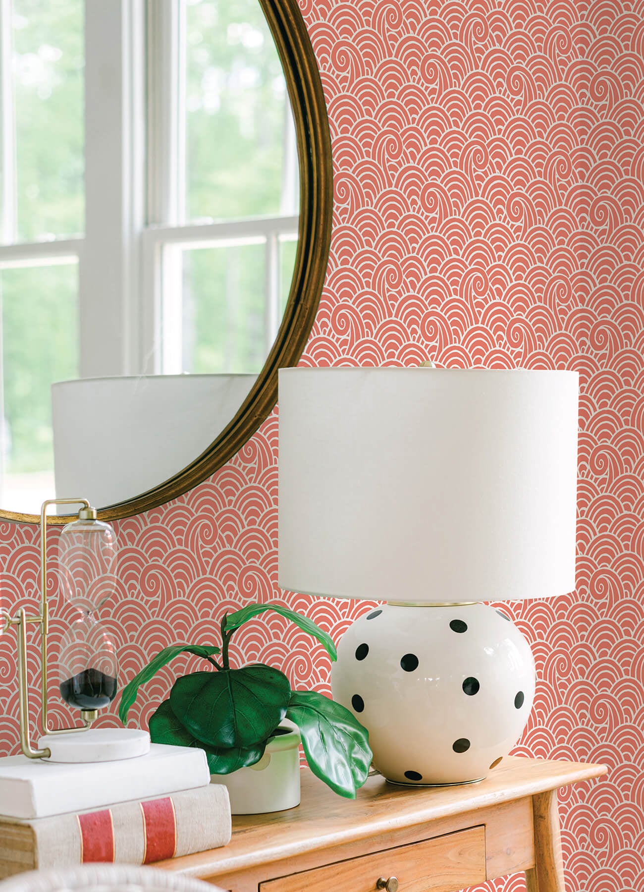 alorah-coral-wave-wallpaper-york-wallcoverings-4081-26306 - York Wallcoverings Wallpaper