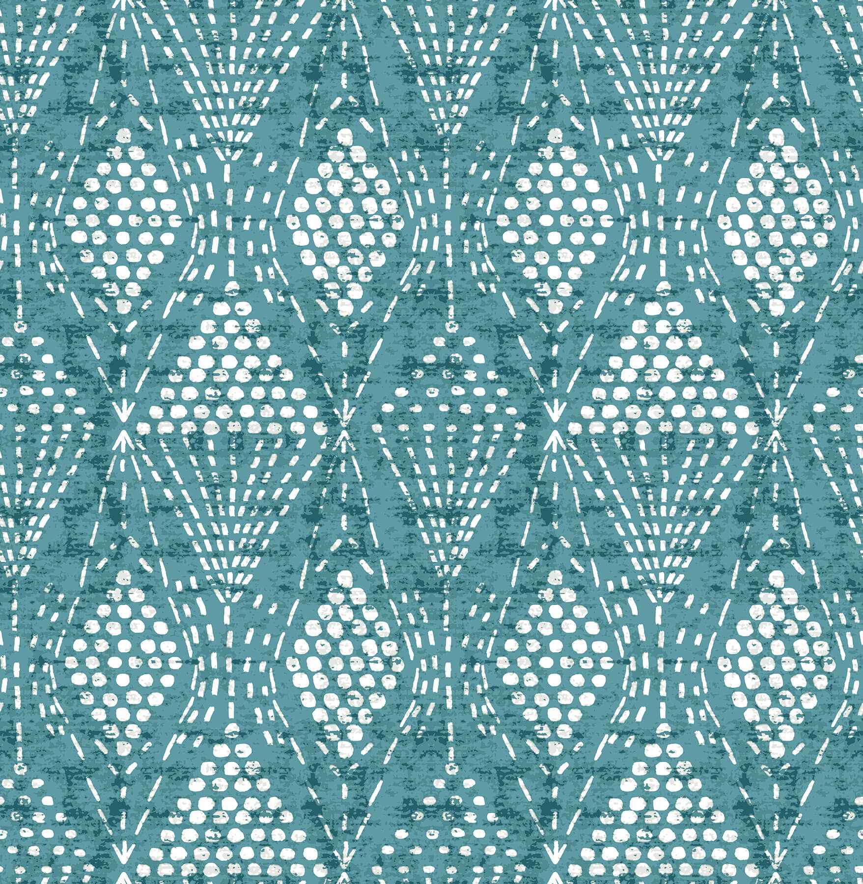Grady Teal Dotted Geometric Wallpaper - York Wallcoverings - 4081-26318