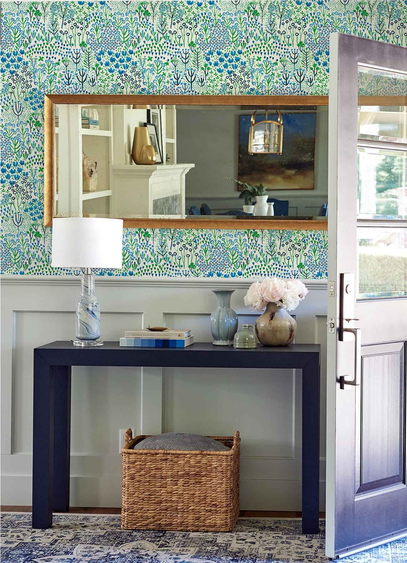 Chilton Blue Wildflowers Wallpaper - York Wallcoverings - 4081-26350 - York Wallcoverings Wallpaper