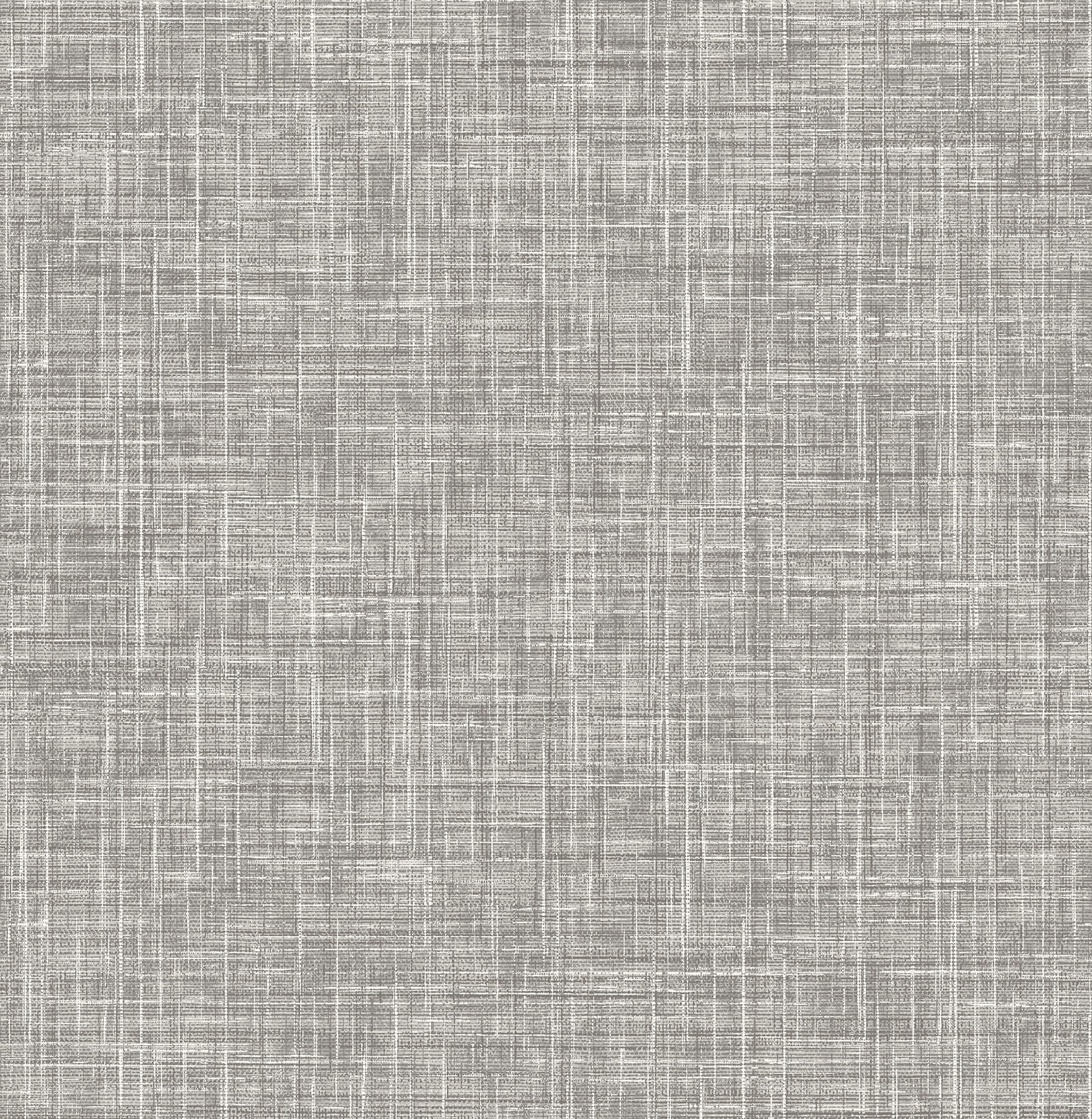 emerson-grey-faux-linen-wallpaper-york-wallcoverings-4081-26354 - York Wallcoverings Wallpaper