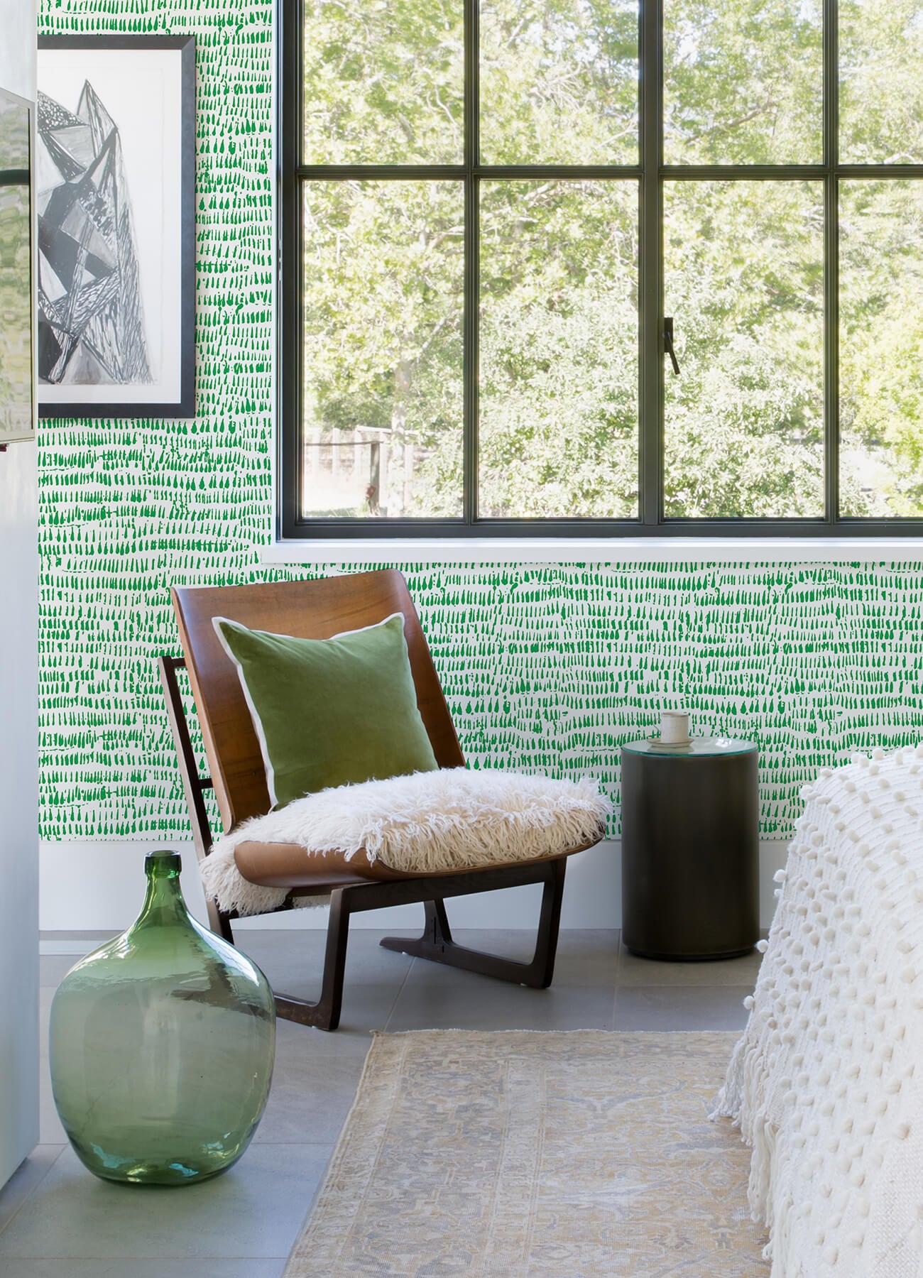 runes-green-brushstrokes-wallpaper-york-wallcoverings-4081-26358 - York Wallcoverings Papel pintado