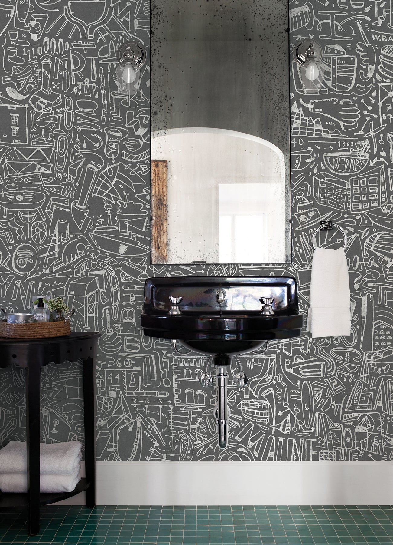 bklyn-navy-yard-grey-wall-mural-york-wallcoverings-astm4129 - York Wallcoverings Wallpaper
