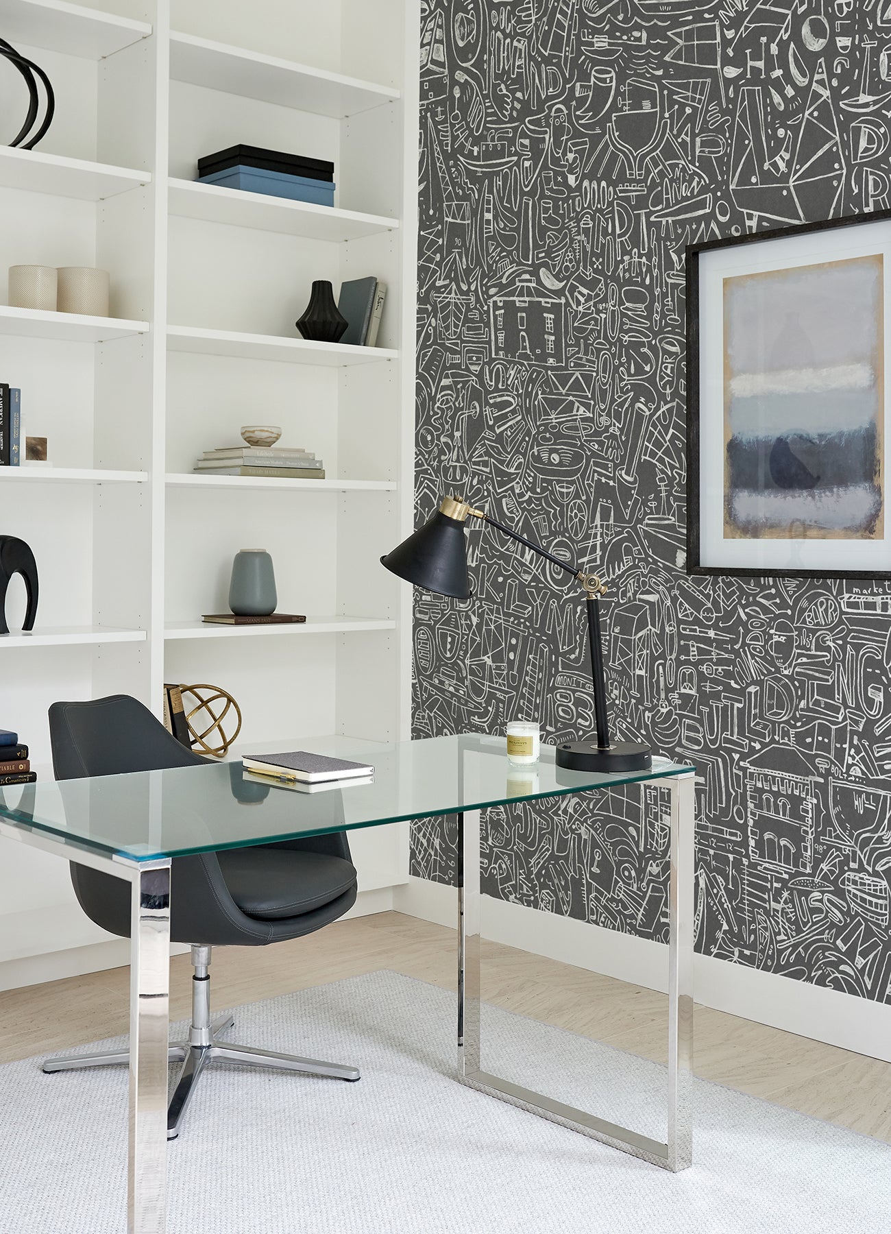 bklyn-navy-yard-grey-wall-mural-york-wallcoverings-astm4129 - York Wallcoverings Wallpaper