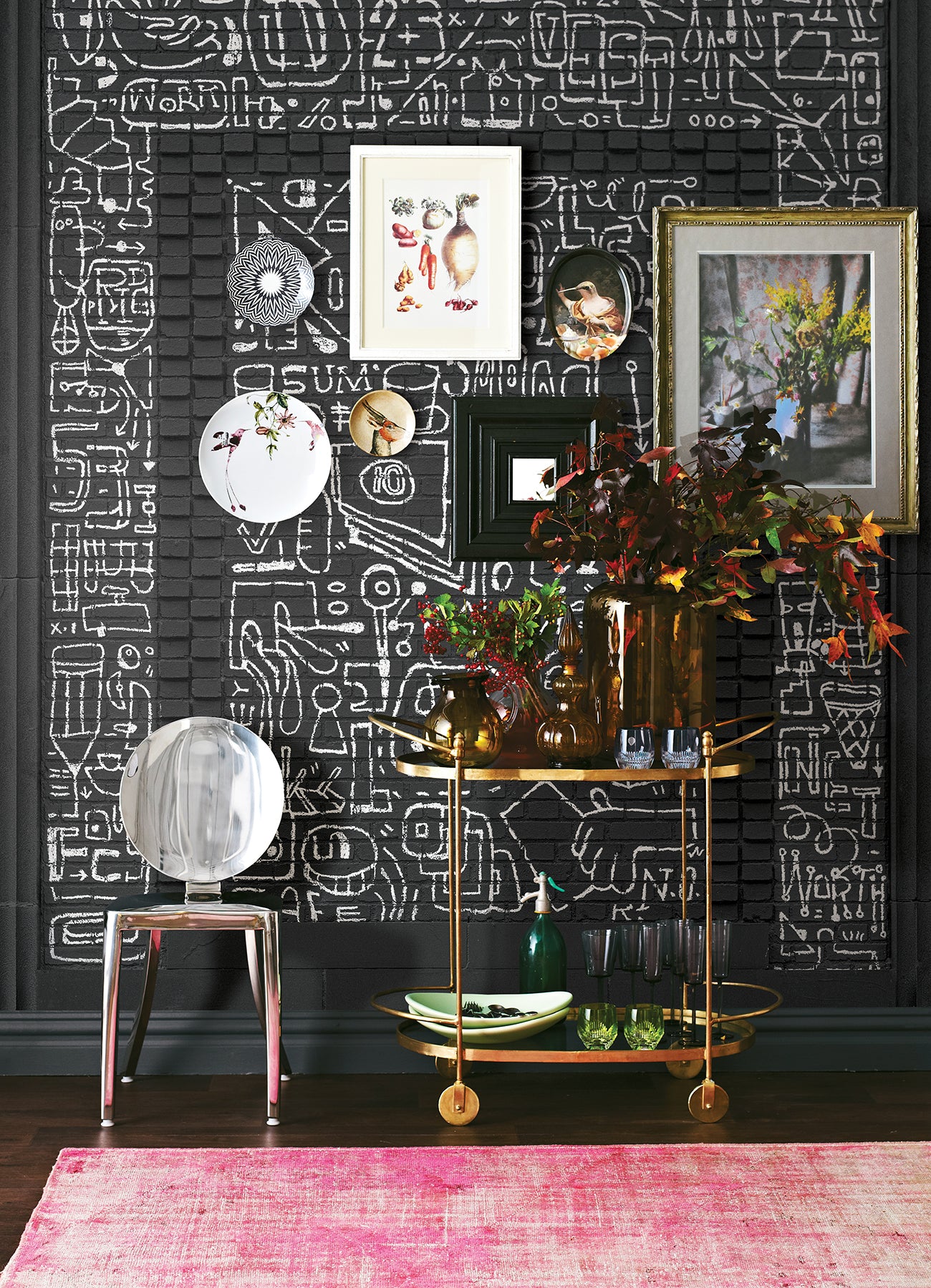 bklyn-bank-entrance-black-wall-mural-york-wallcoverings-astm4132 - York Wallcoverings Wallpaper