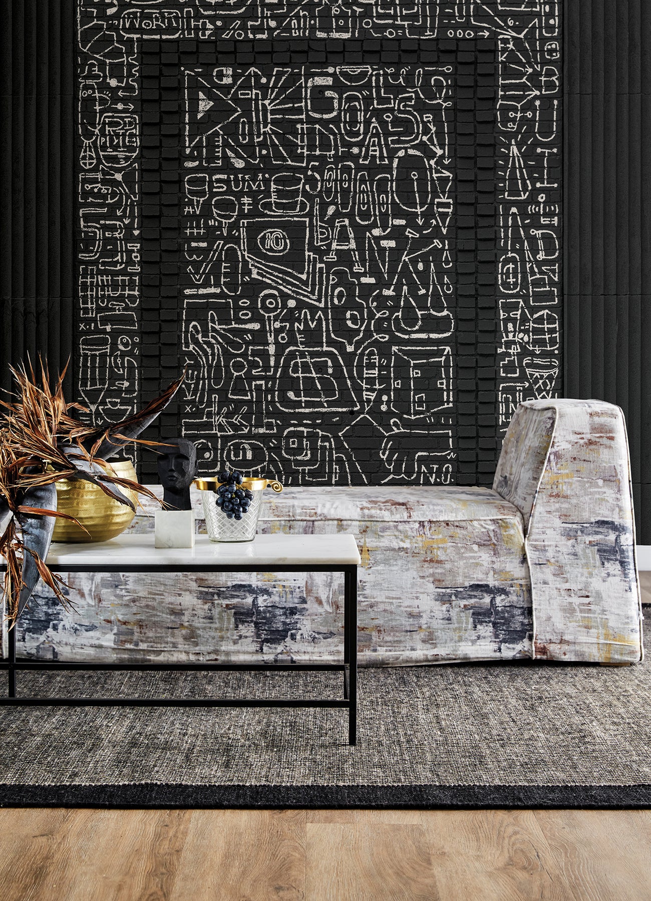 bklyn-bank-entrance-black-wall-mural-york-wallcoverings-astm4132 - York Wallcoverings Wallpaper