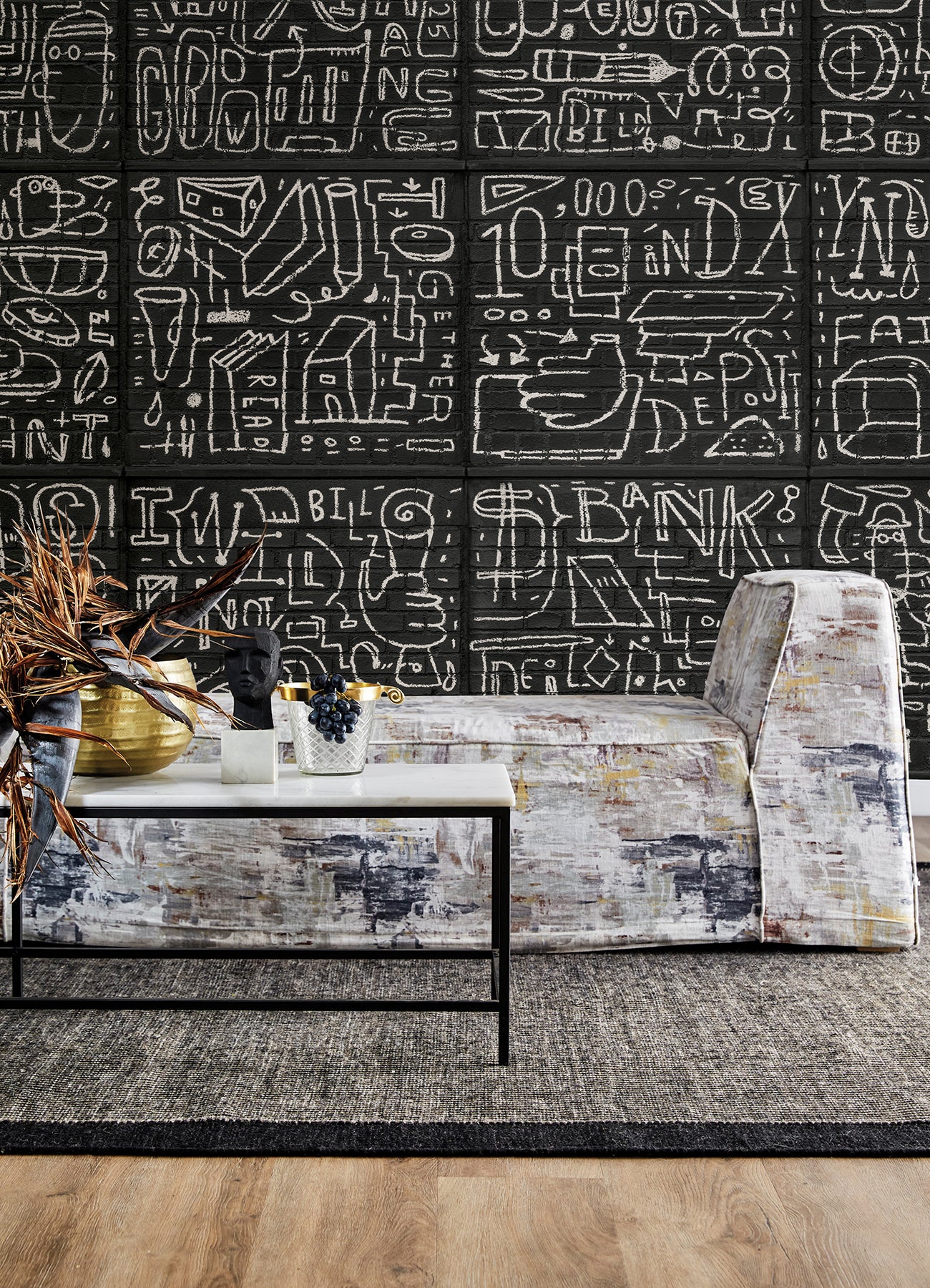 bkyln-bank-multi-panels-black-wall-mural-york-wallcoverings-astm4133 - York Wallcoverings Wallpaper