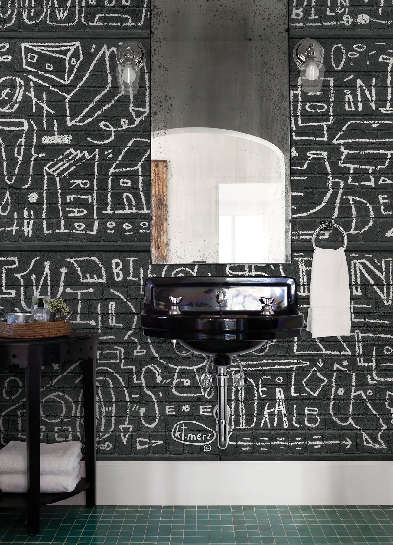 bkyln-bank-multi-panels-black-wall-mural-york-wallcoverings-astm4133 - York Wallcoverings Wallpaper