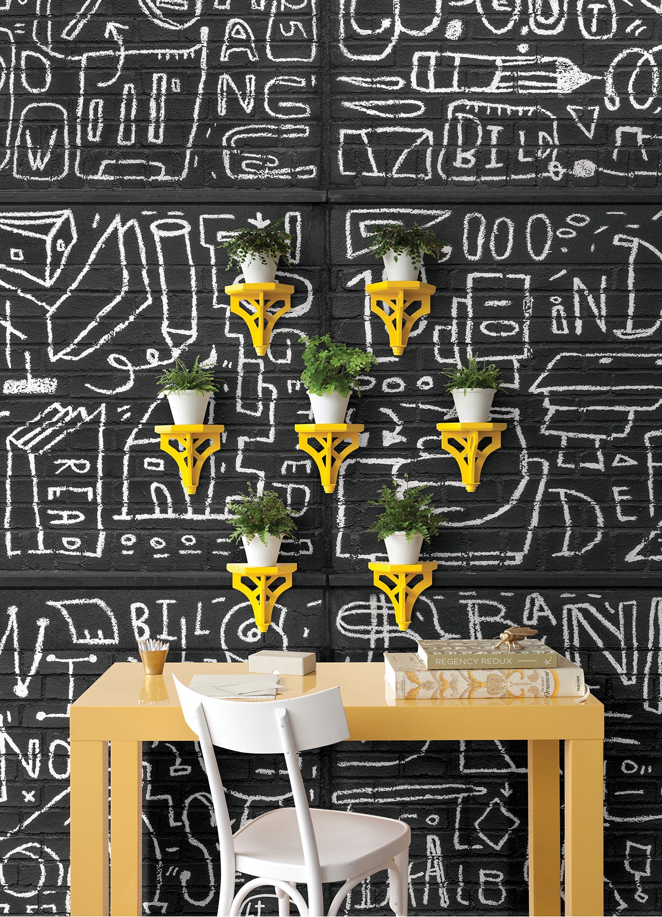 bkyln-bank-multi-panels-black-wall-mural-york-wallcoverings-astm4133 - York Wallcoverings Wallpaper