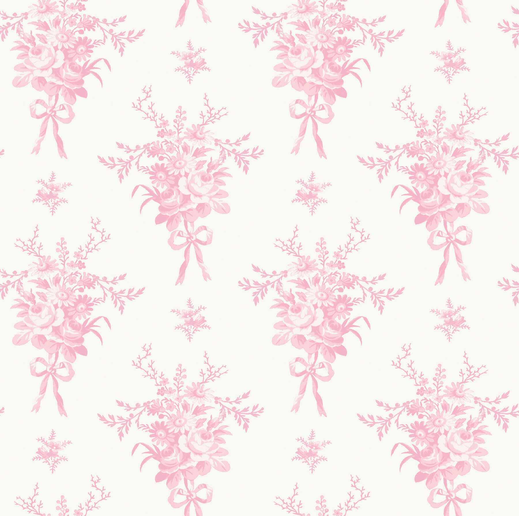 rosie-arrangements-kiss-pink-bouquet-toss-wallpaper-york-wallcoverings-ast4652 - York Wallcoverings Papel pintado