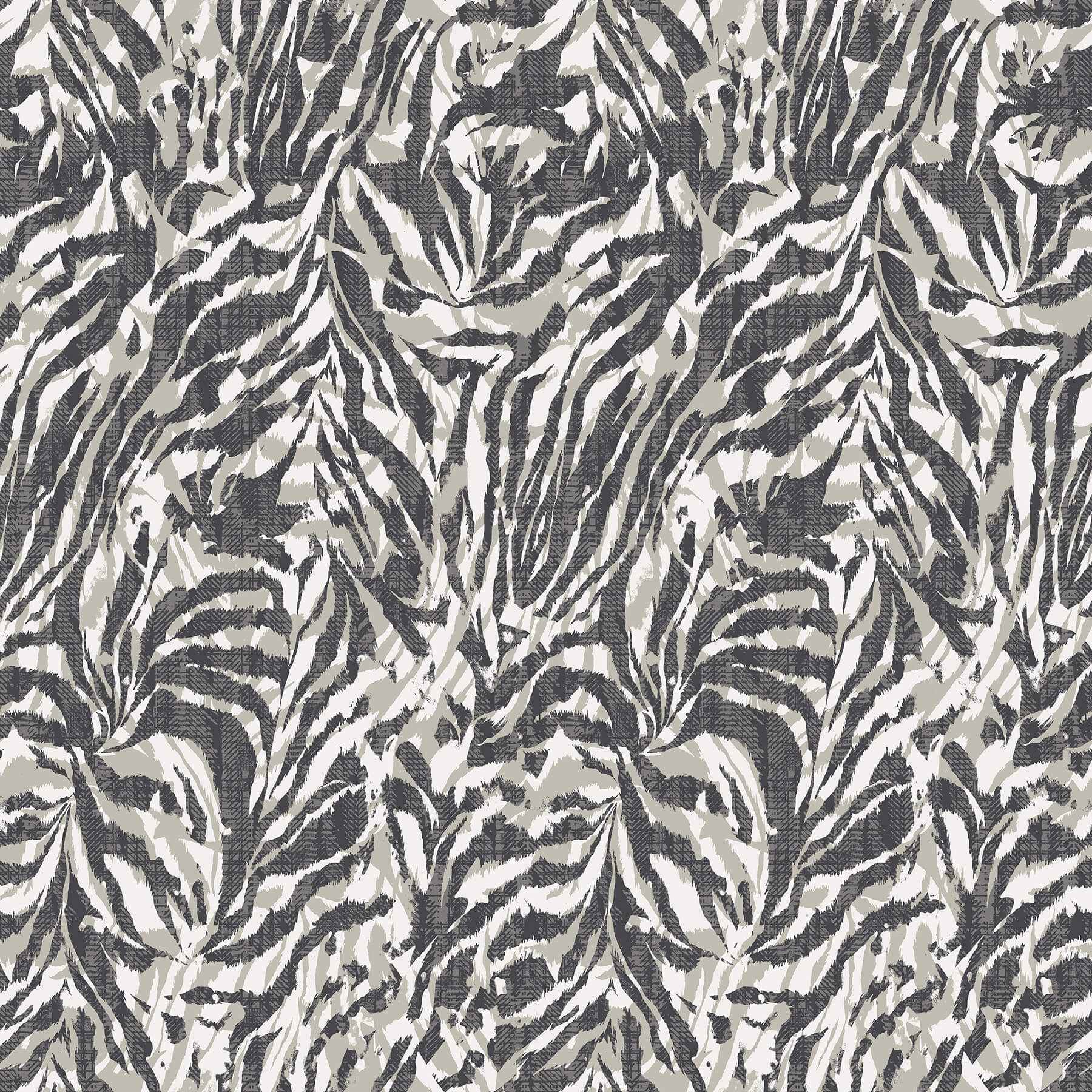 Davy Charcoal Zebra Wallpaper - York Wallcoverings - WLD53135W - York Wallcoverings Wallpaper
