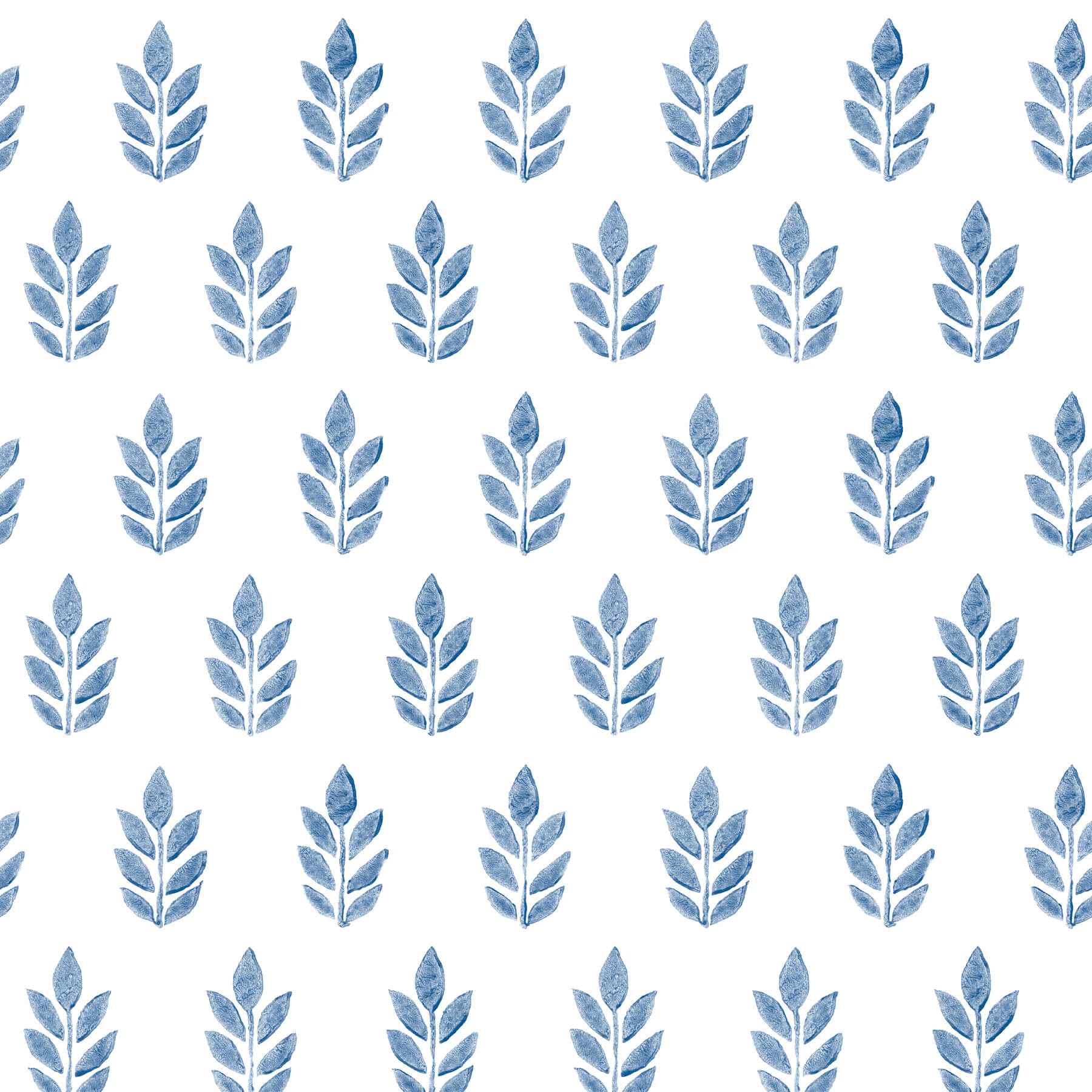 Ervic Neutral Leaf Block Print Wallpaper - York Wallcoverings - 3122-11302 - York Wallcoverings Wallpaper