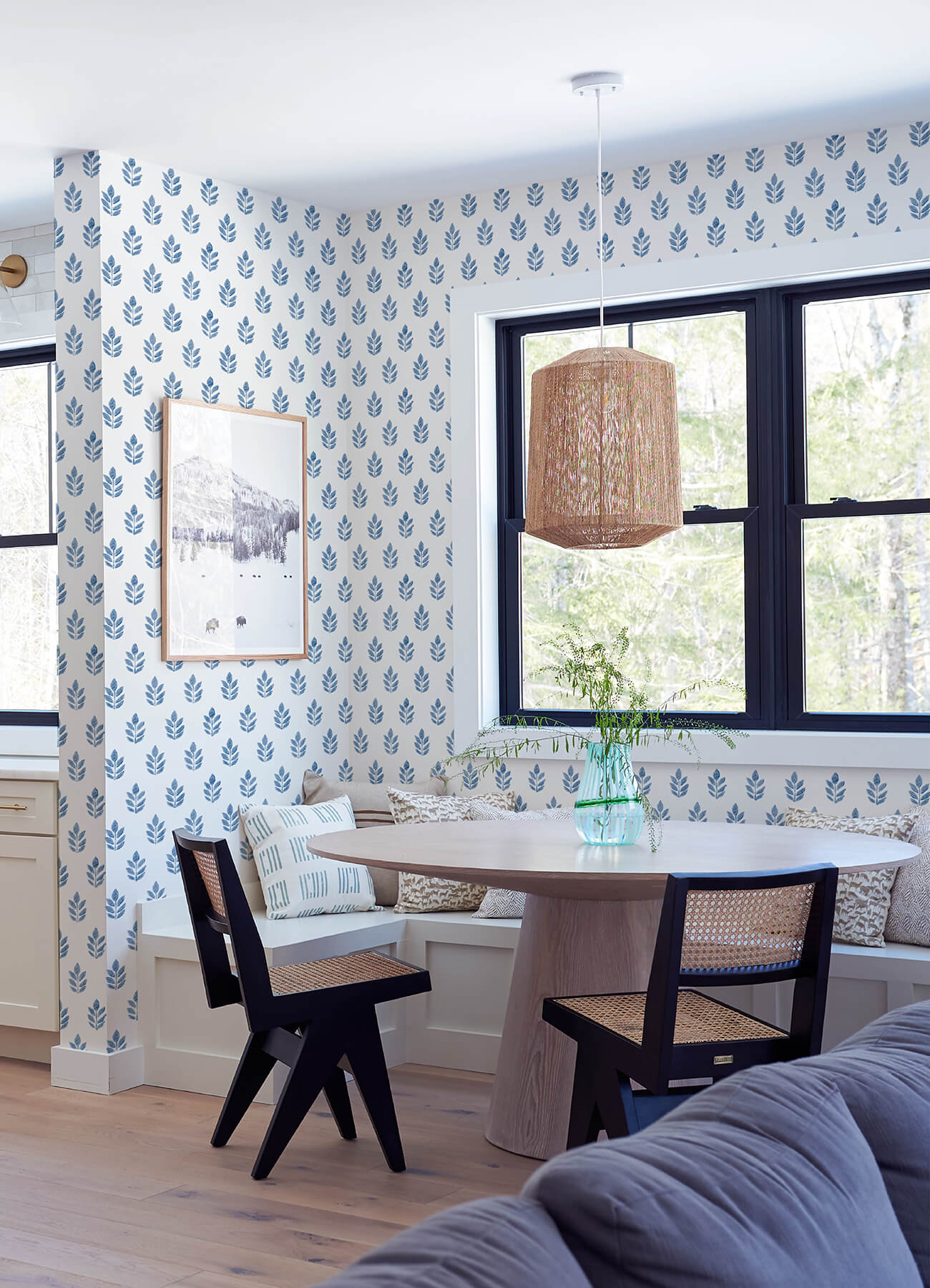 ervic-neutral-leaf-block-print-wallpaper-york-wallcoverings-3122-11302 - York Wallcoverings Wallpaper