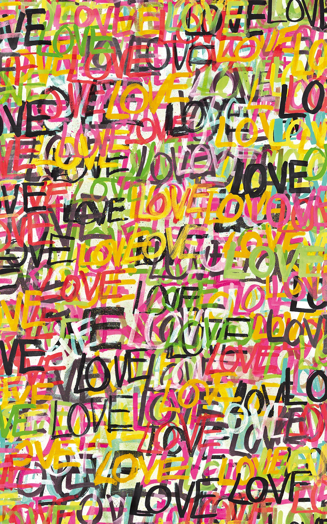 indio-chartreuse-love-scribble-wallpaper-york-wallcoverings-cep50119w - York Wallcoverings Wallpaper