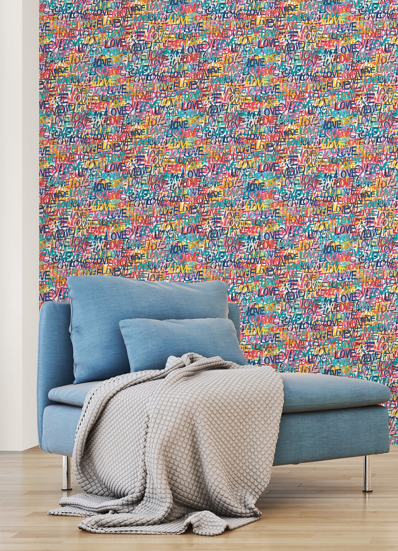 indio-multicolor-love-scribble-wallpaper-york-wallcoverings-cep50120w - York Wallcoverings Wallpaper