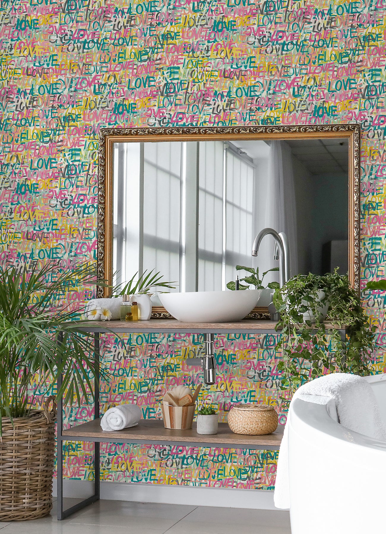 indio-pastel-love-scribble-wallpaper-york-wallcoverings-cep50122w - York Wallcoverings Wallpaper