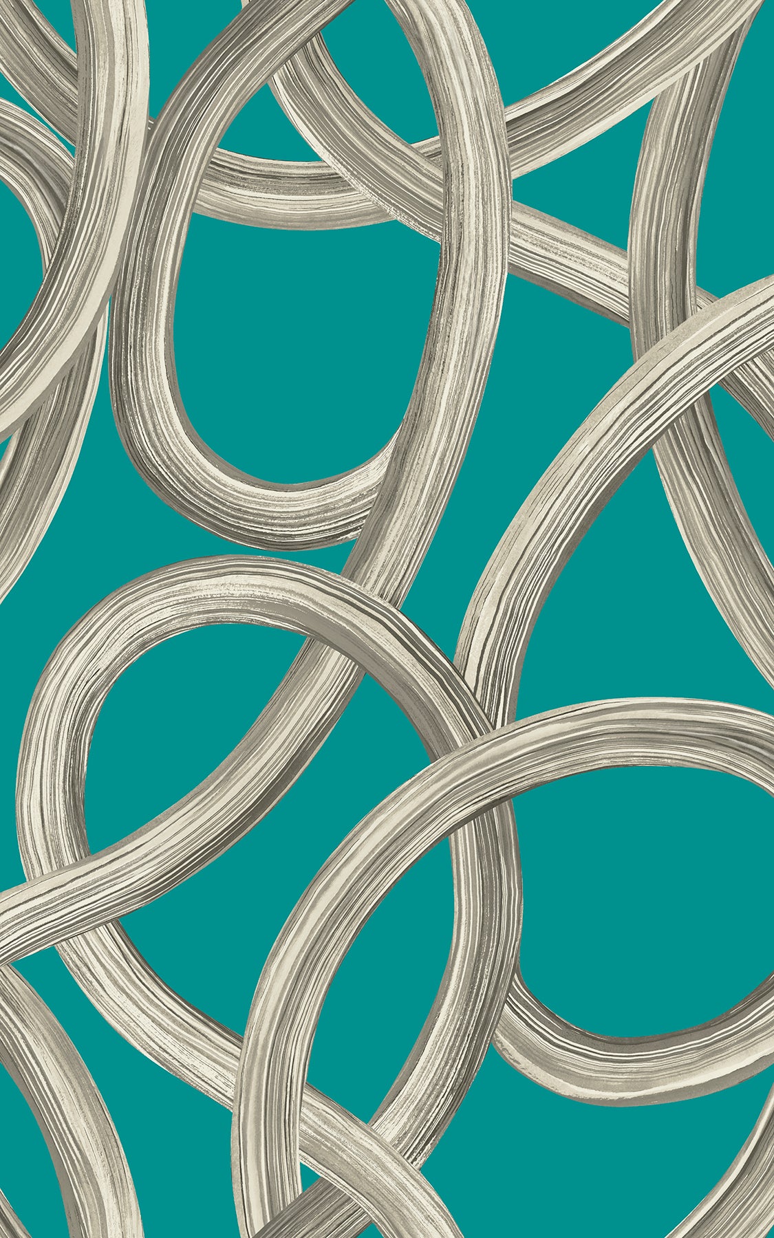 calix-turquoise-twisted-geo-wallpaper-york-wallcoverings-cep50124w - York Wallcoverings Wallpaper