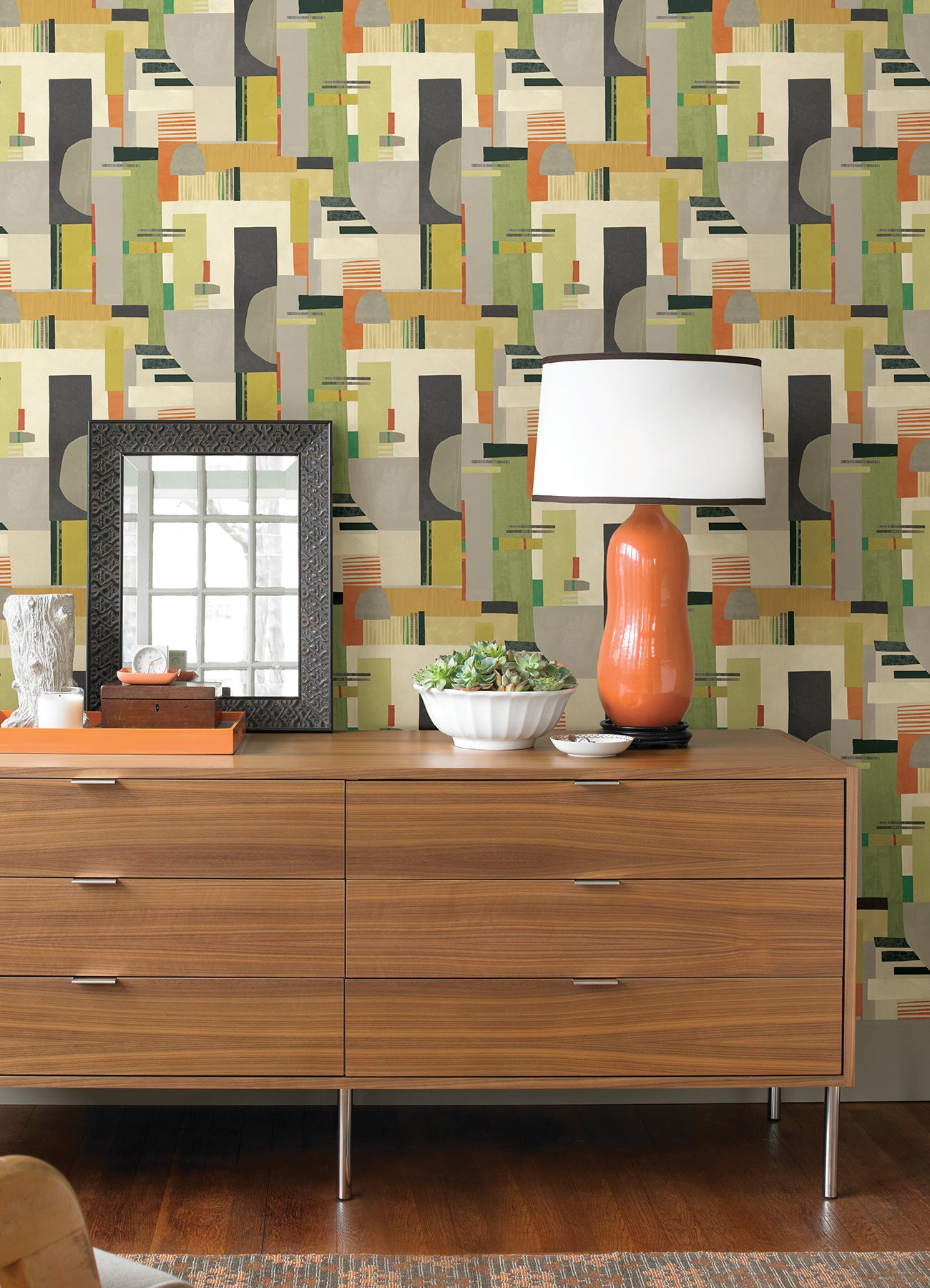 rhodes-sage-blocs-wallpaper-york-wallcoverings-cep50132w - York Wallcoverings Wallpaper