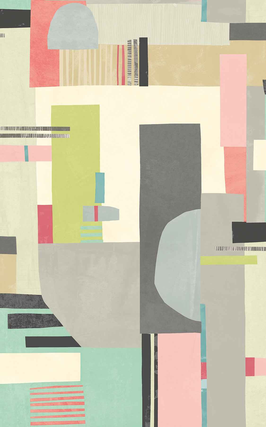 Rhodes Pastel Blocs Wallpaper - York Wallcoverings - CEP50134W