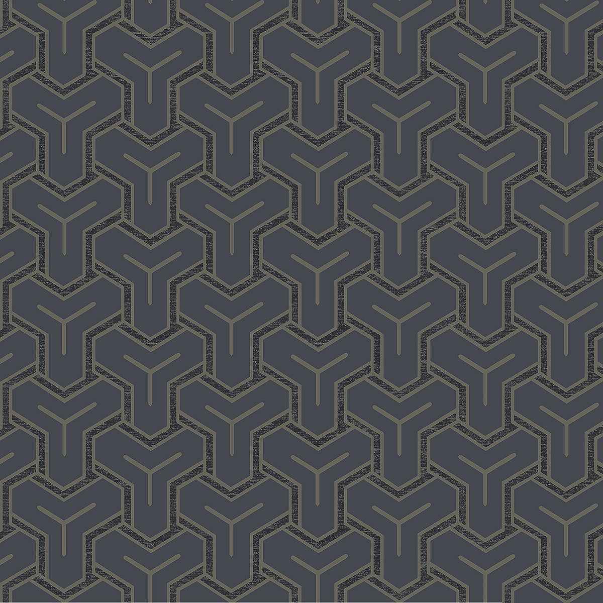 Gautier Blue Tessellate Wallpaper - York Wallcoverings - 4041-26201