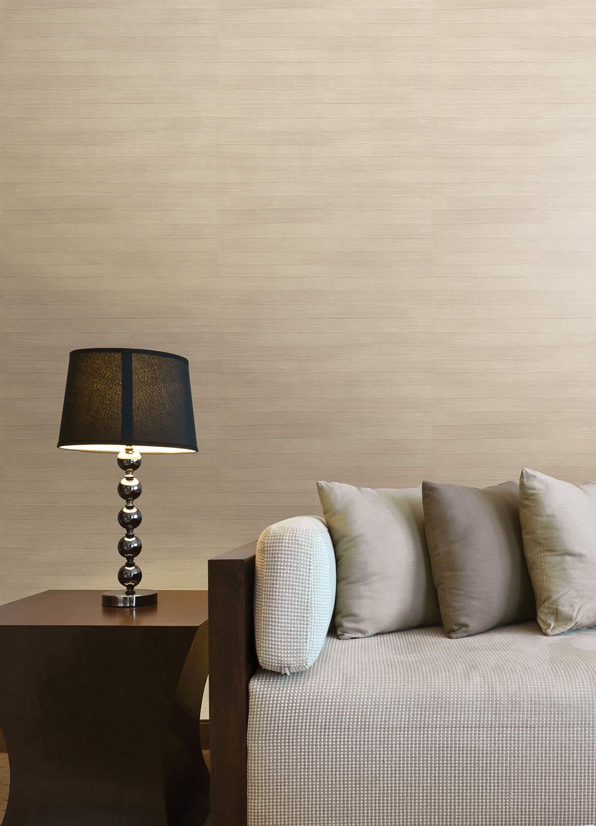 dermot-cream-horizontal-stripe-wallpaper-york-wallcoverings-4041-418460 - York Wallpaper Wallpaper