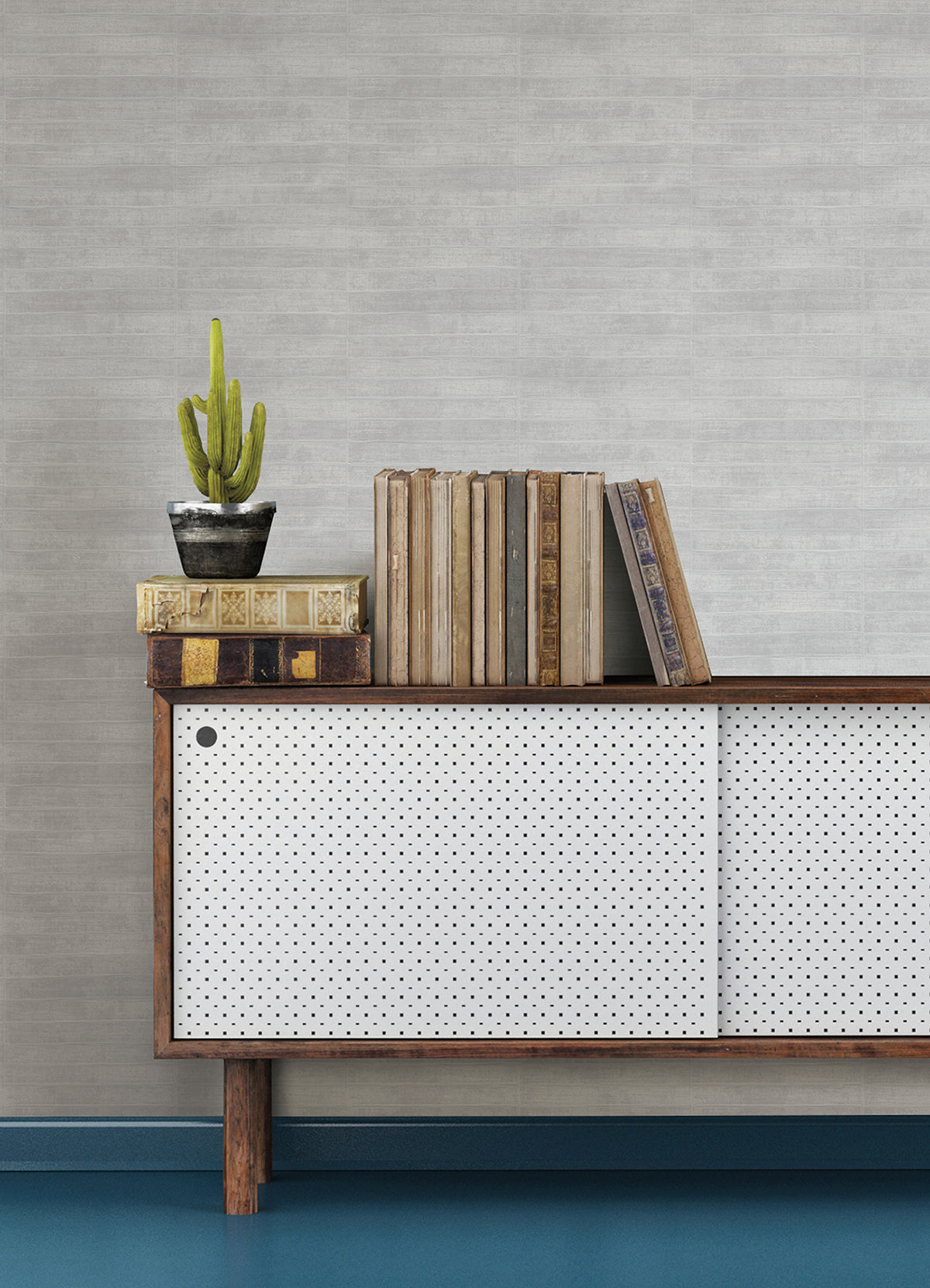 dermot-silver-horizontal-stripe-wallpaper-york-wallcoverings-4041-418477 - York Wallpaper Wallpaper