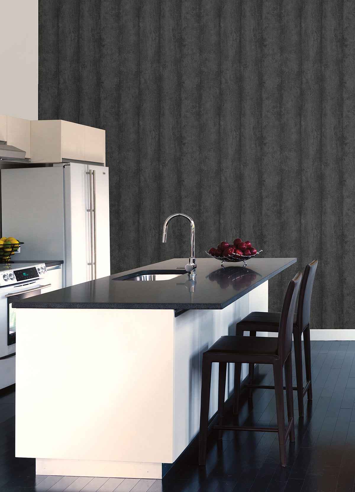 flint-charcoal-wood-wallpaper-york-wallcoverings-4041-429442 - York Wallcoverings Wallpaper