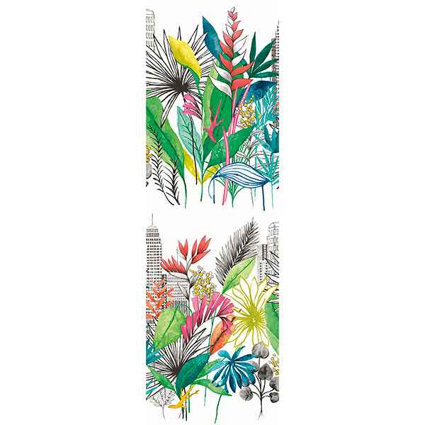 Sierra Multicolor Urban Tropic Wallpaper - York Wallcoverings - CEP50107W - York Wallcoverings Wallpaper