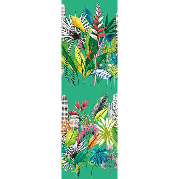 Sierra Green Urban Tropic Wallpaper - York Wallcoverings - CEP50111W - York Wallcoverings Wallpaper