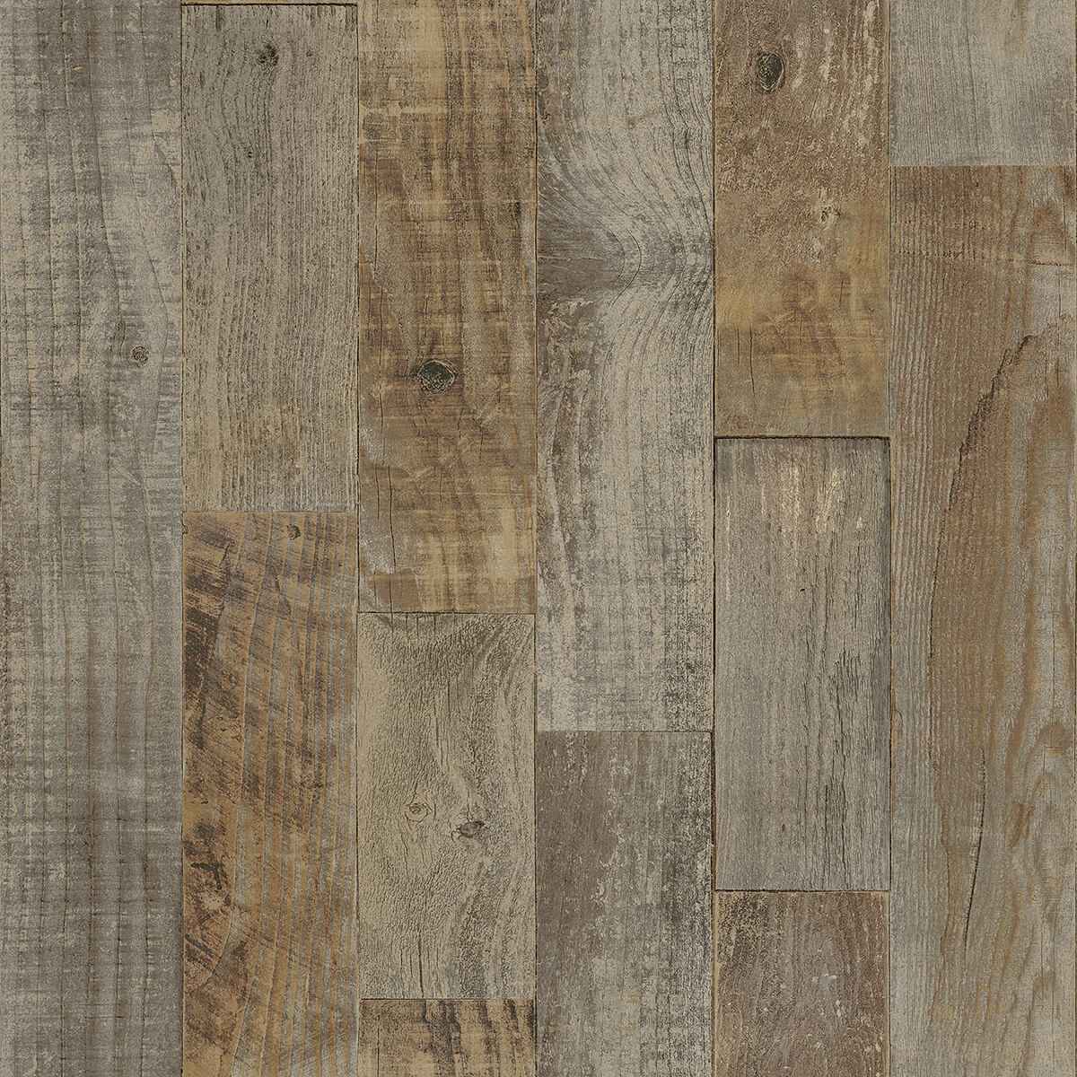 Chebacco Brown Wood Planks Wallpaper - York Wallcoverings - 3124-12693