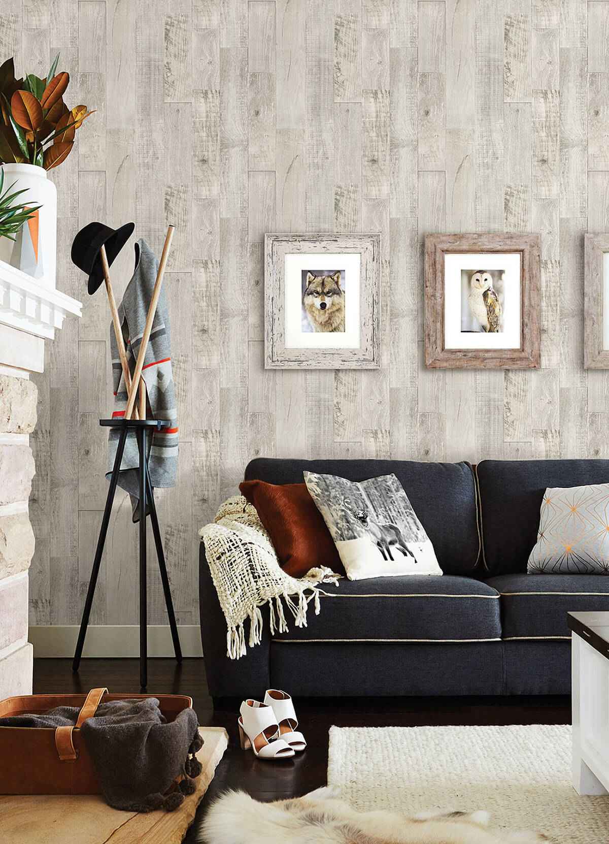 Chebacco Grey Wood Planks Wallpaper - York Wallcoverings - 3124-12694 - York Wallcoverings Wallpaper