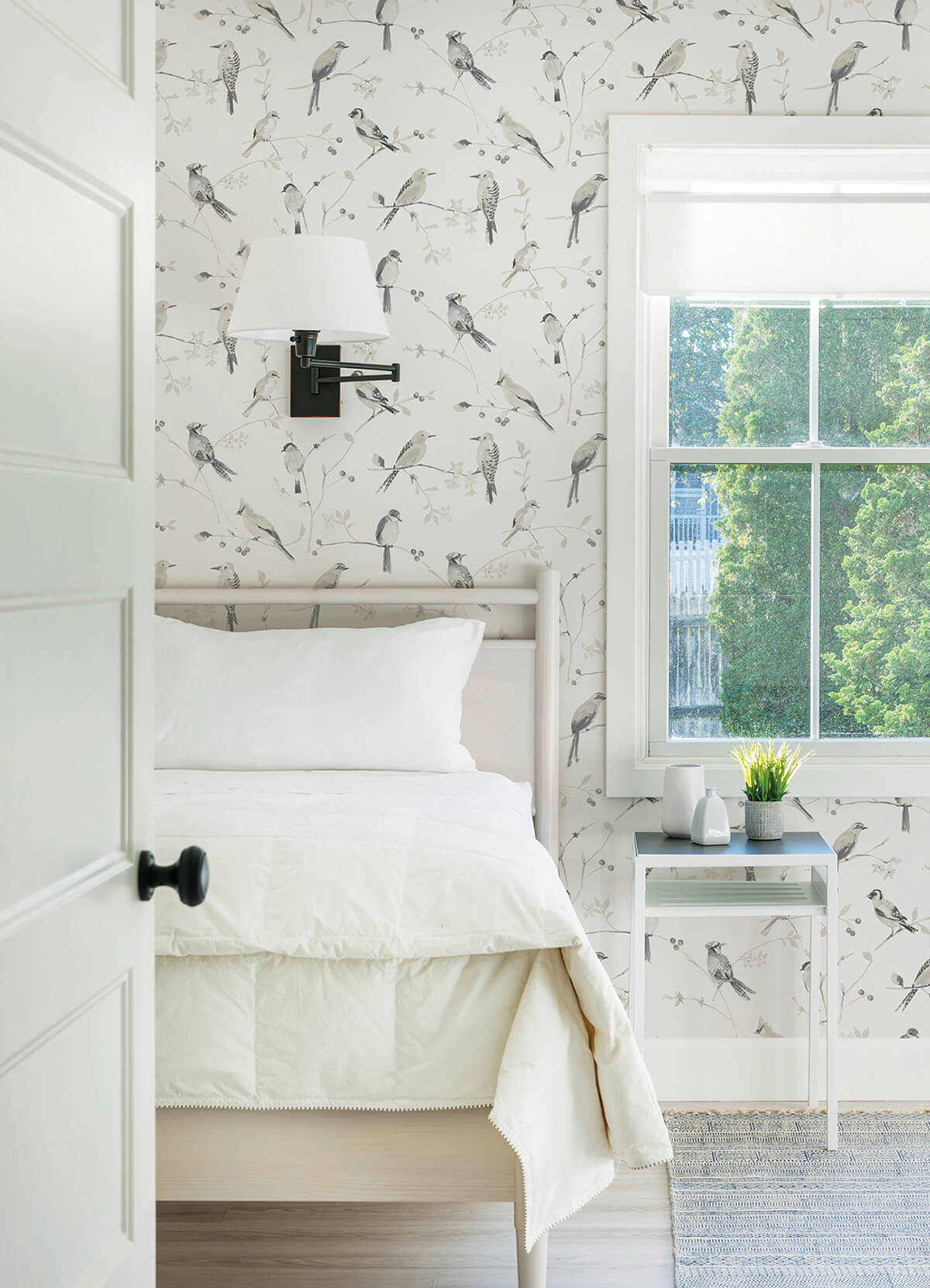 birdsong-grey-trail-wallpaper-york-wallcoverings-3124-13853 - York Wallcoverings Wallpaper