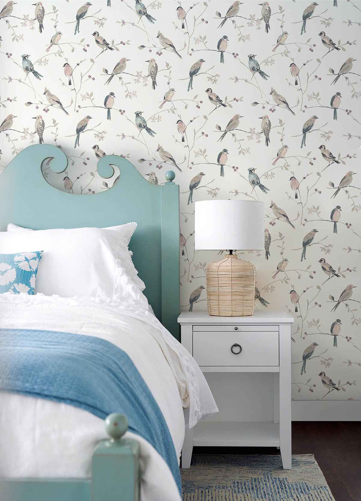 birdsong-mauve-trail-wallpaper-york-wallcoverings-3124-13854 - York Wallcoverings Wallpaper