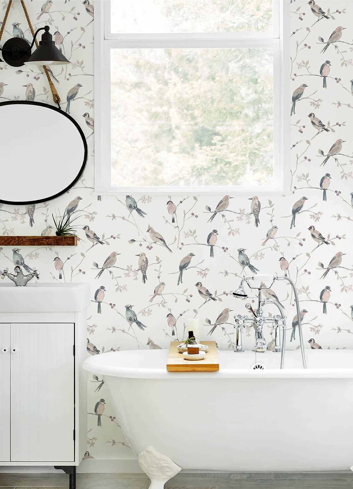 birdsong-mauve-trail-wallpaper-york-wallcoverings-3124-13854 - York Wallcoverings Wallpaper