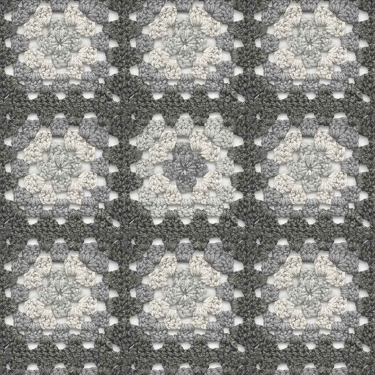 Maud Grey Crochet Geometric Wallpaper - York Wallcoverings - 3124-13865 - York Wallcoverings Wallpaper